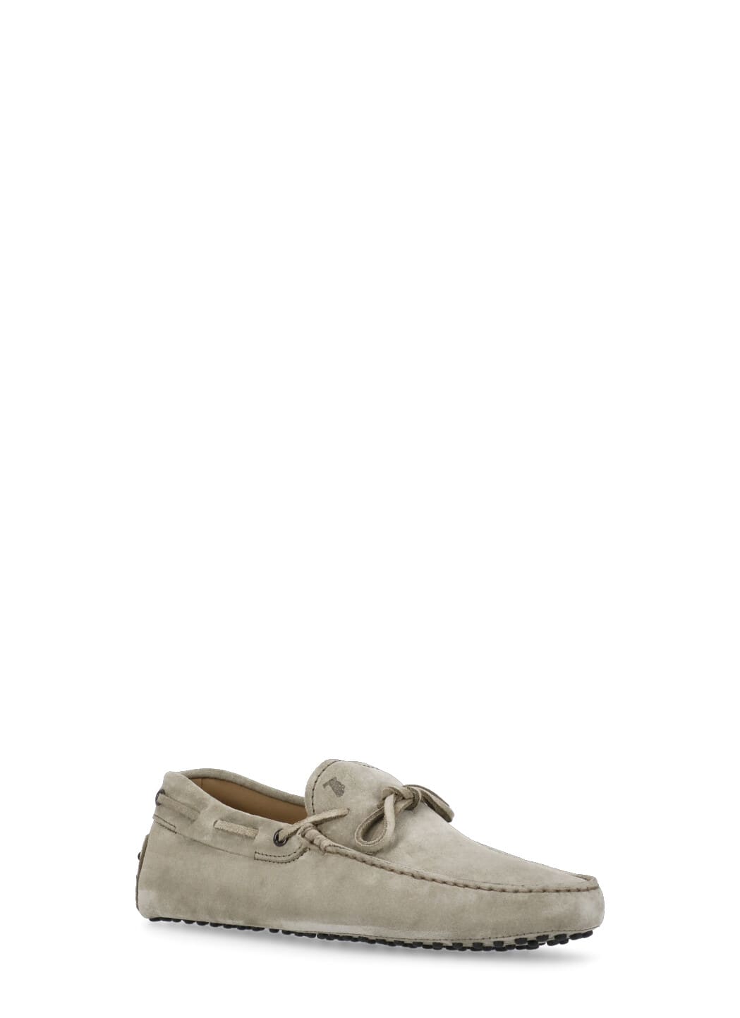 Shop Tod's Smooth Leather Loafers In Grey