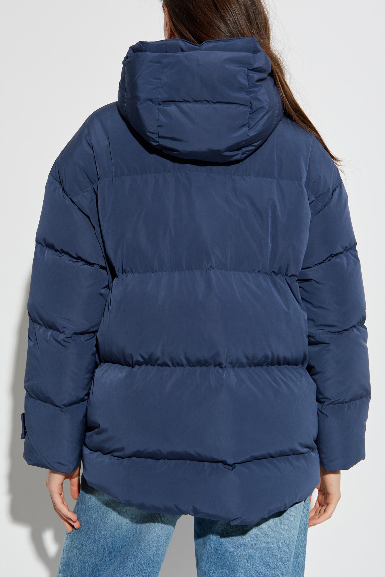 Emporio Armani Sv Recycled Down Jacket In Blue
