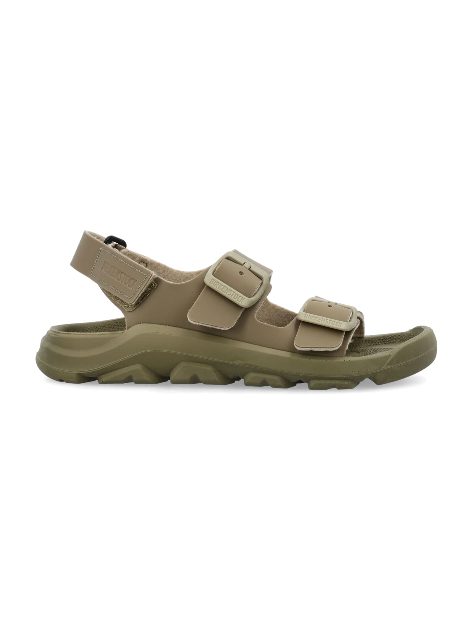 Shop Birkenstock Mogami Sandals In Khaki