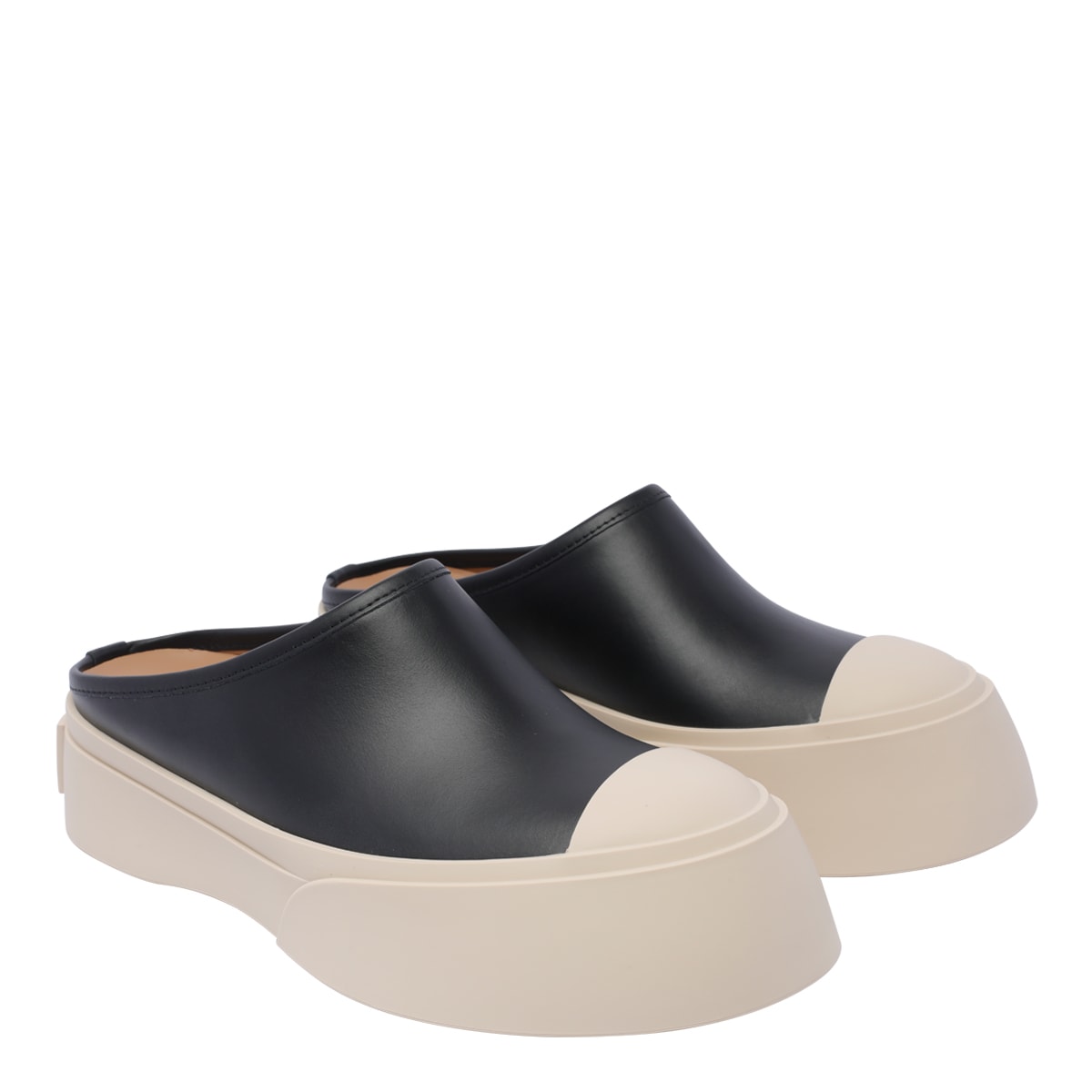 Shop Marni Pablo Mules In Black