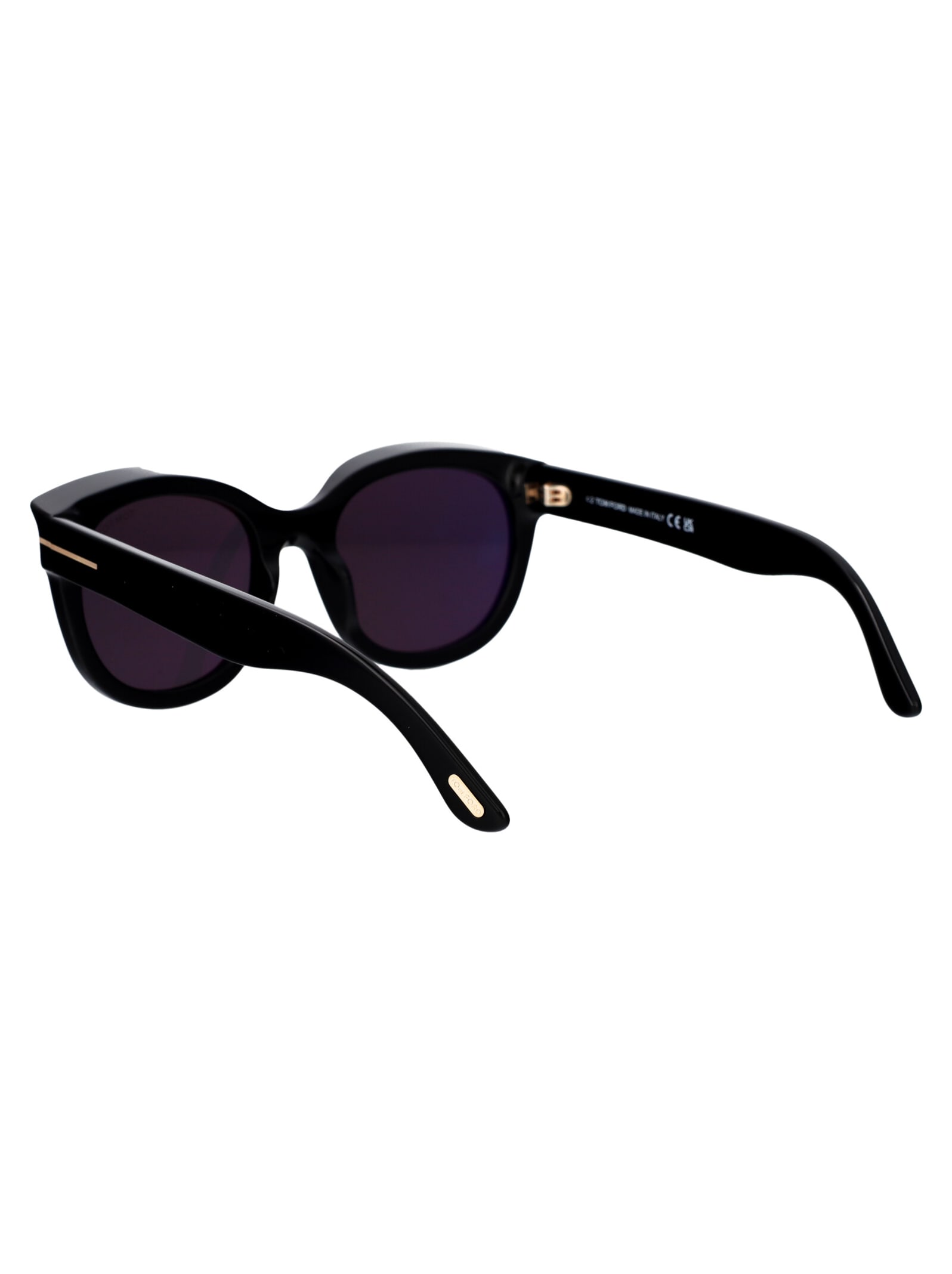 Shop Tom Ford Tamara-02 Sunglasses In 01a Nero Lucido / Fumo