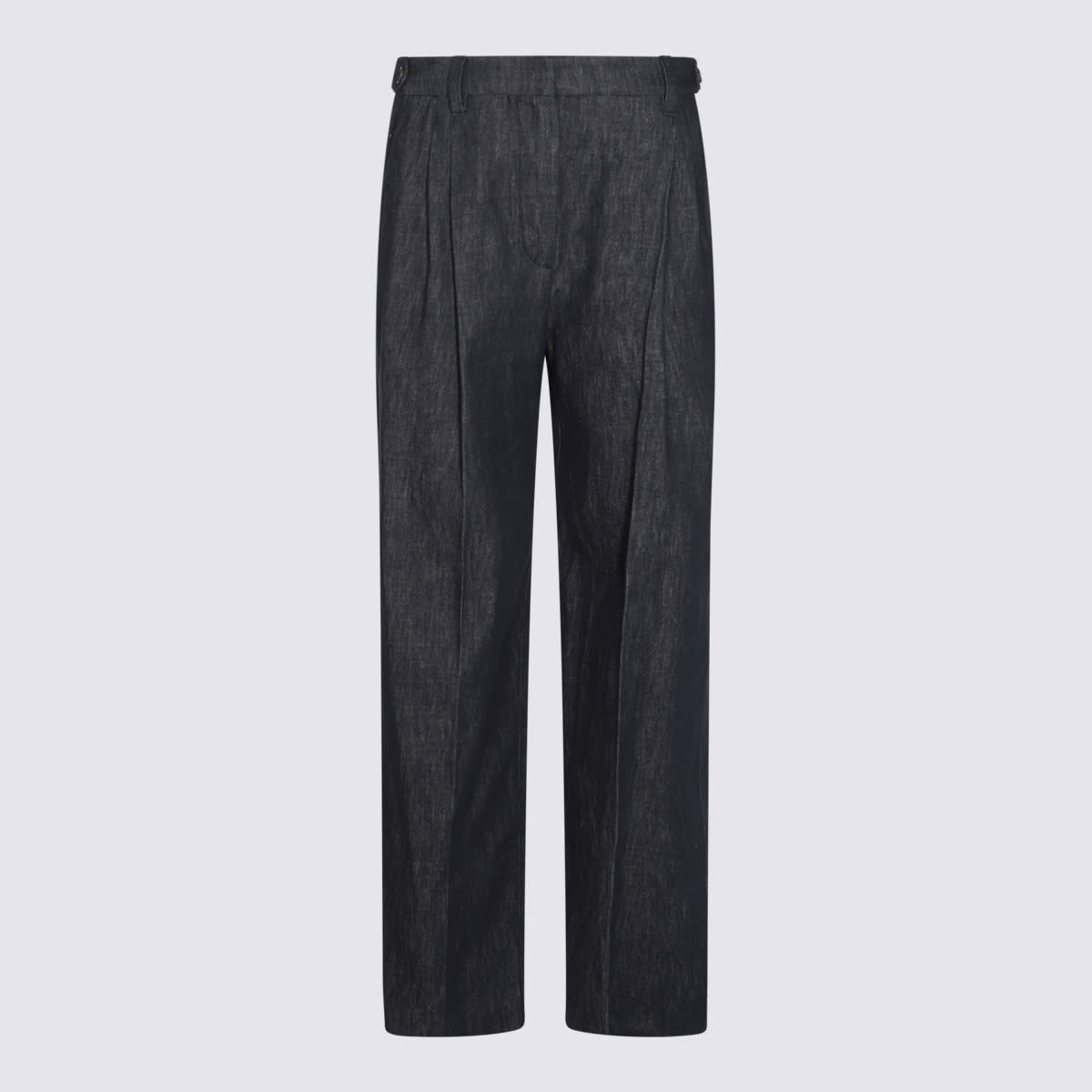 Shop Brunello Cucinelli Blue Cotton Denim Jeans