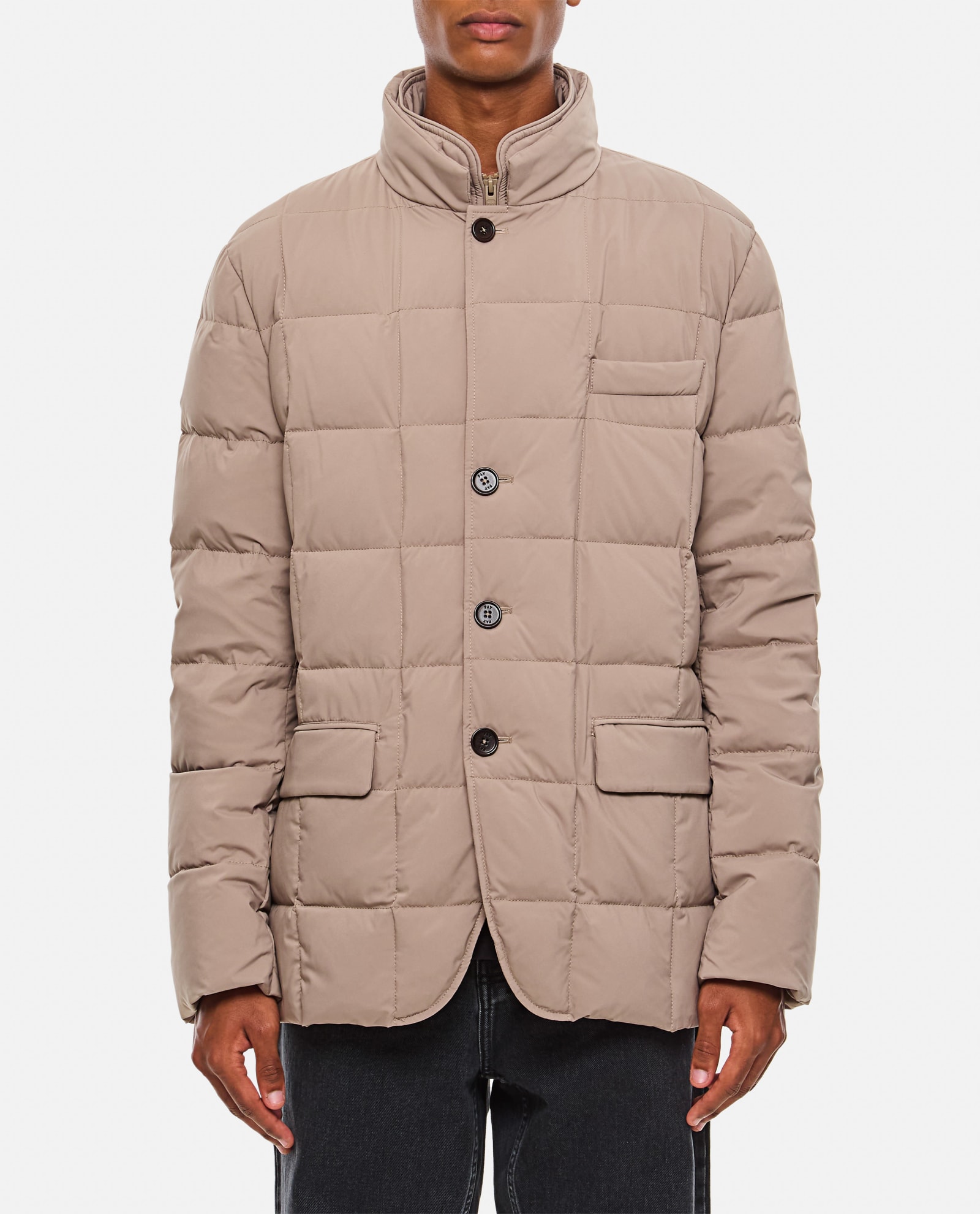 Shop Fay Down Jacket In Beige