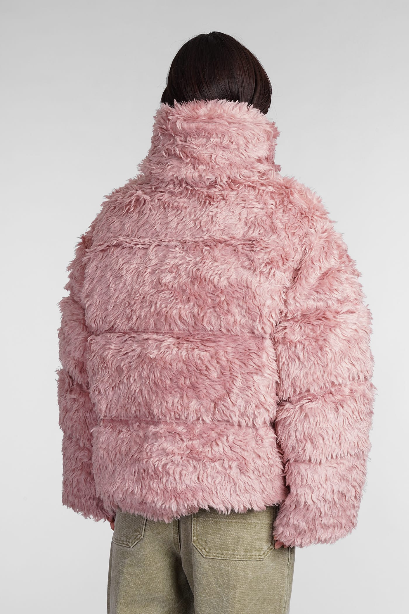 Shop Acne Studios Puffer In Rose-pink Acrylic