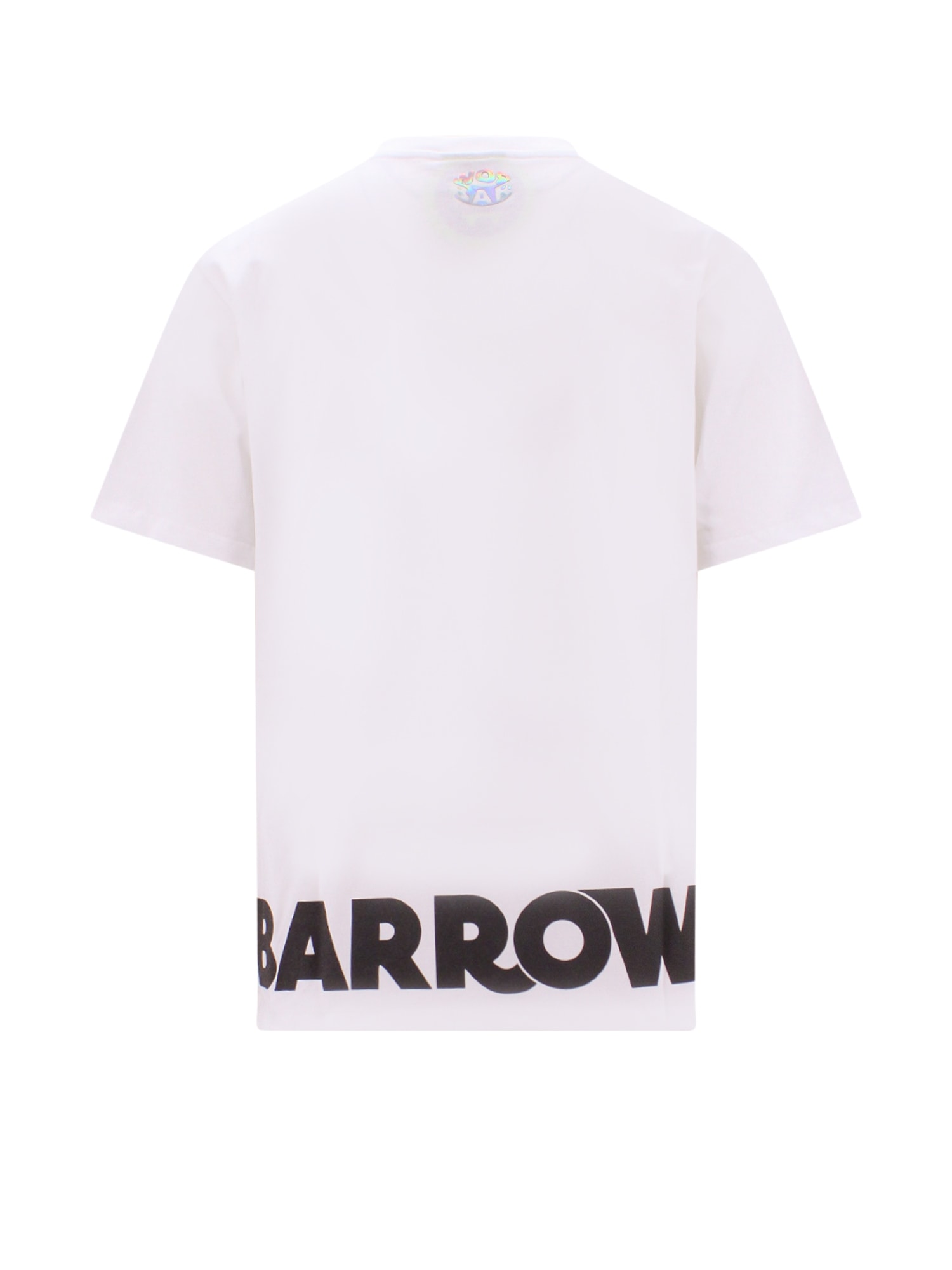 Barrow T-shirt Jersey Unisex White Cotton T-shirt With Flower