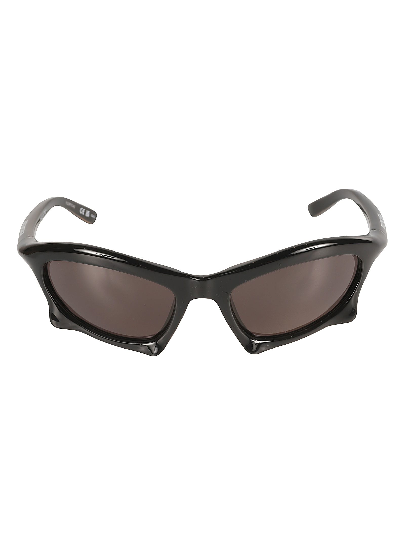 Balenciaga Cat Eye Logo Sunglasses In Black/grey