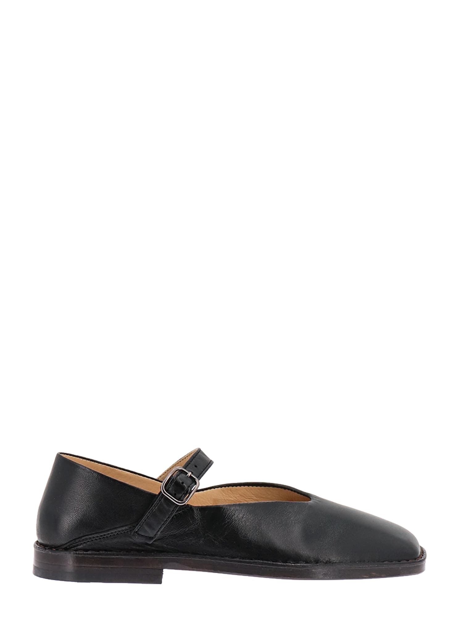 Lemaire Flat Ballerinas In Black