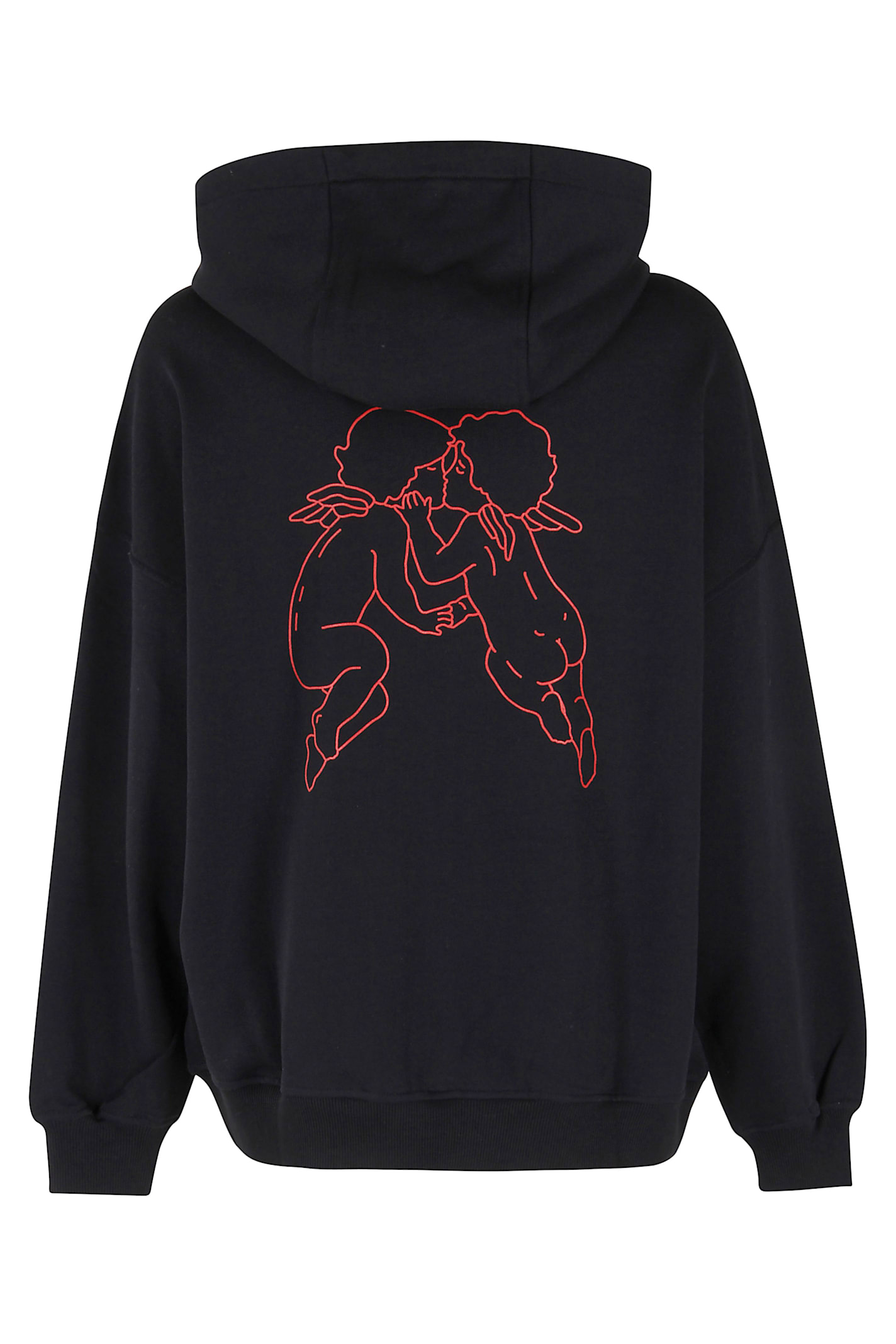 Fiorucci Kissing Angels Love Print Relaxed Hoodie In Multi