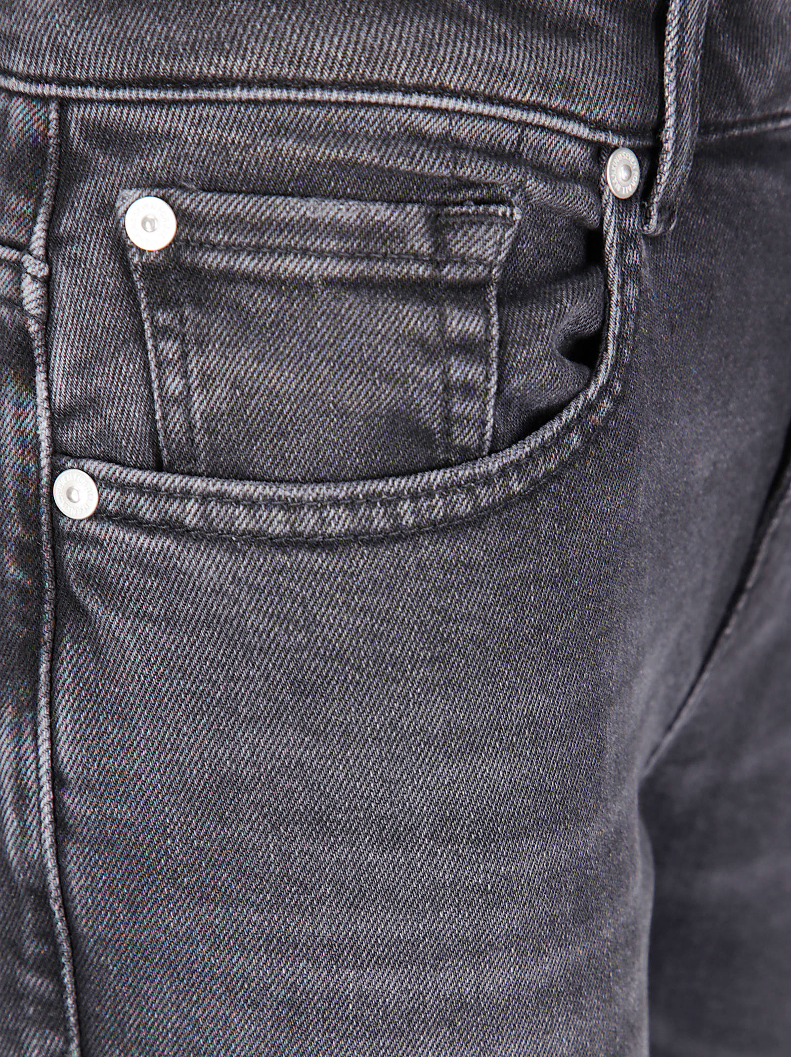 7 For All Mankind Calie Straight Ankle Bottomline In Gray