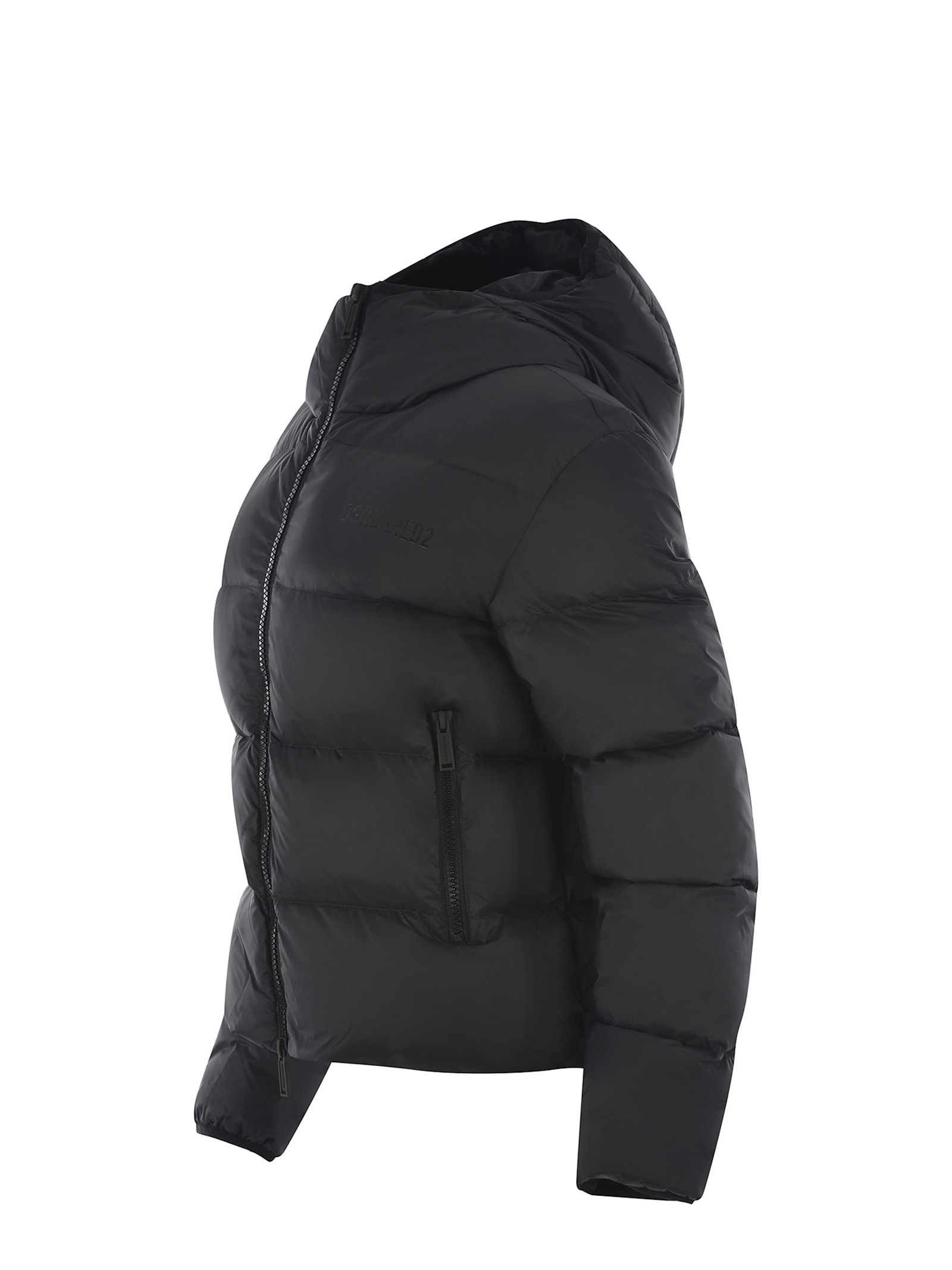 Shop Dsquared2 Down Jacket  Made Of Nylon In Black