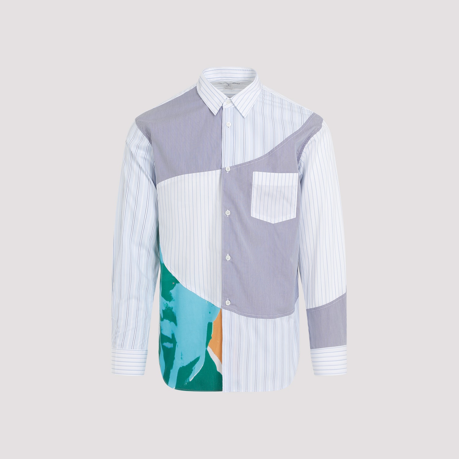 Shop Comme Des Garçons Shirt Poplin Shirt In Stripe Print