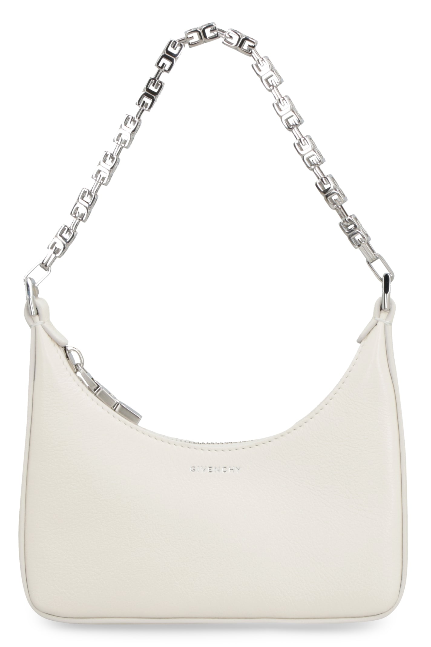 Shop Givenchy Mini Moon Cutout Leather Hobo Bag