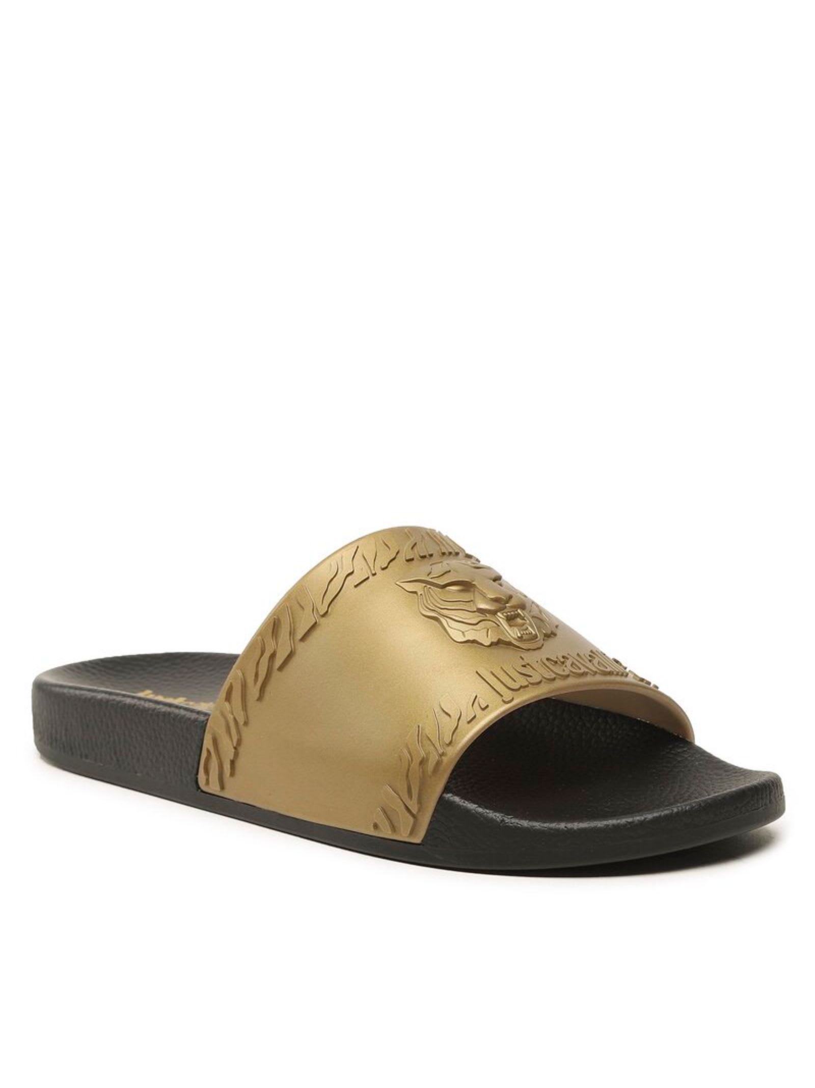 Roberto Cavalli Just Cavalli Shoes In Gold/black