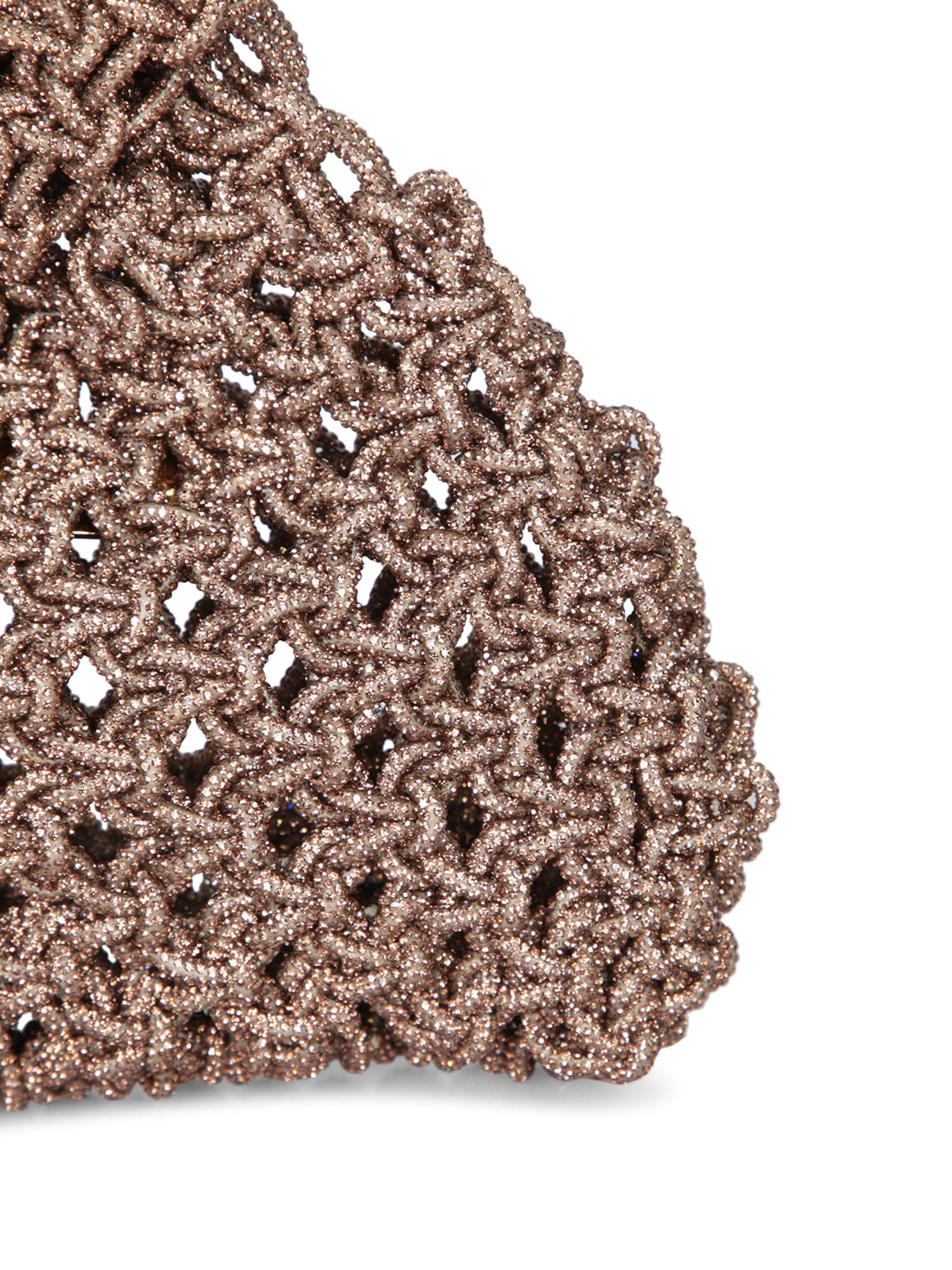 HIBOURAMA NIKY ORO METALLIC KNIT BAG 