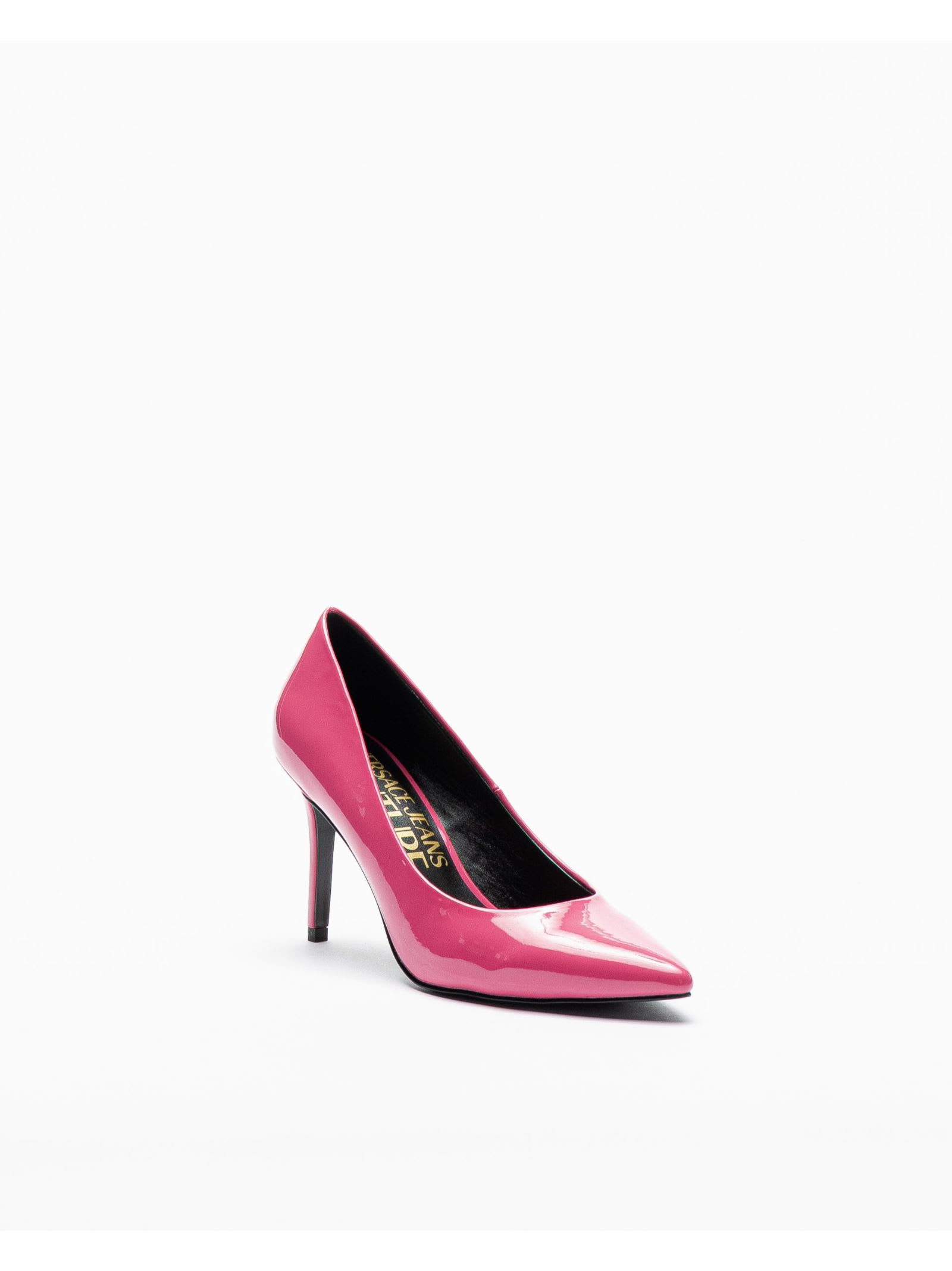Versace Jeans Couture 90mm Faux-leather Pumps In Crimson