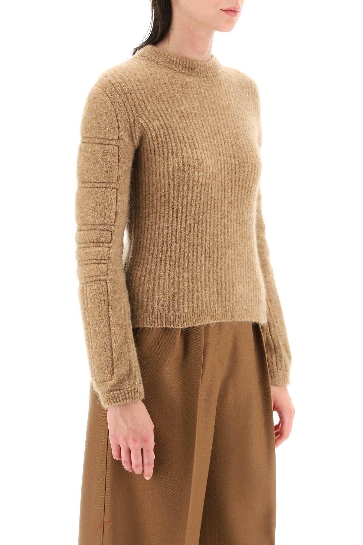 Shop Max Mara Smirne Sweater In Wool And Mohair In Beige