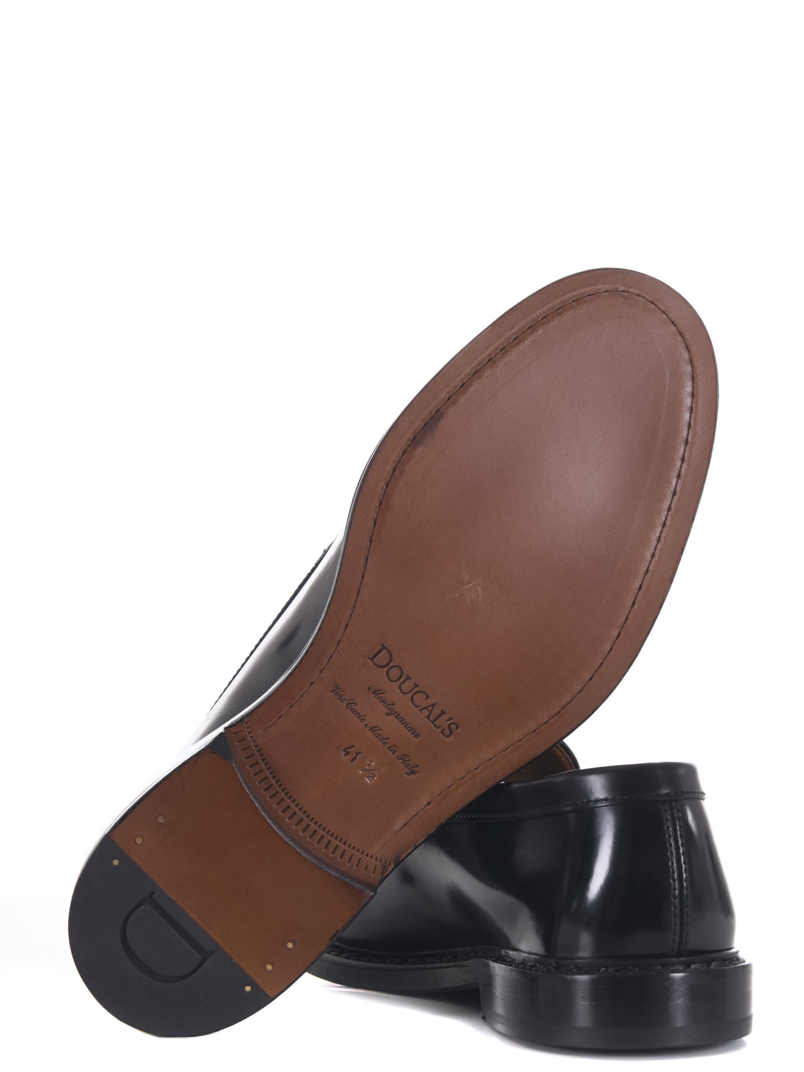 Shop Doucal's Doucals Loafers In Black