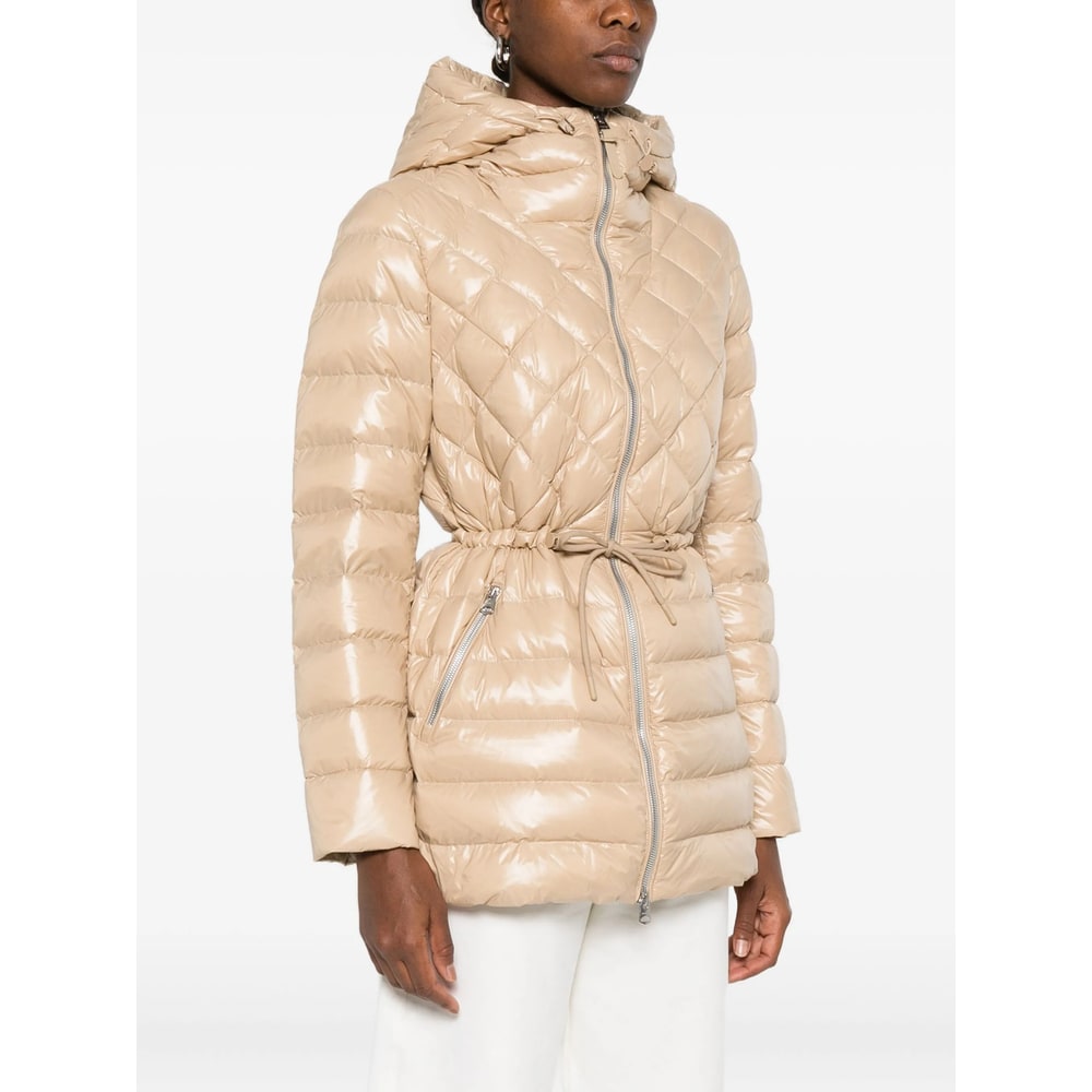 Mackage Light Camel Nylon Down Jacket In Neutral