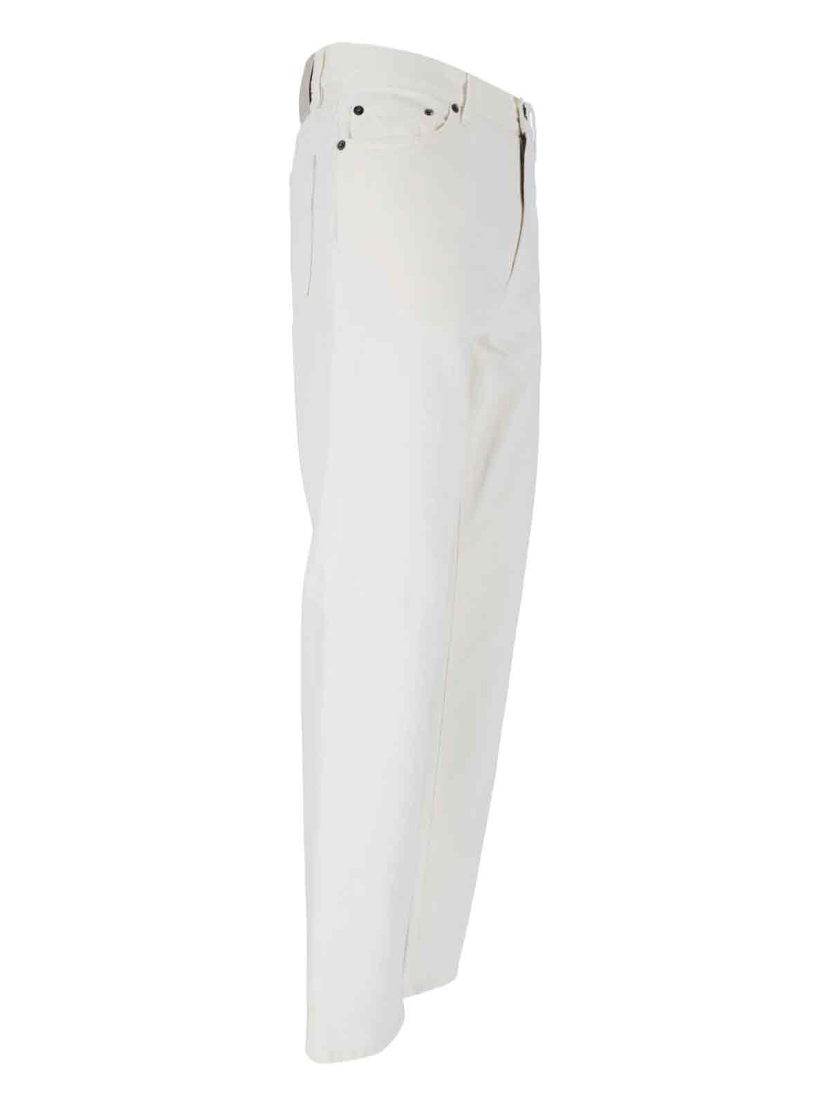 Zegna White Rinse-washed Stretch Cotton Roccia Jeans In White