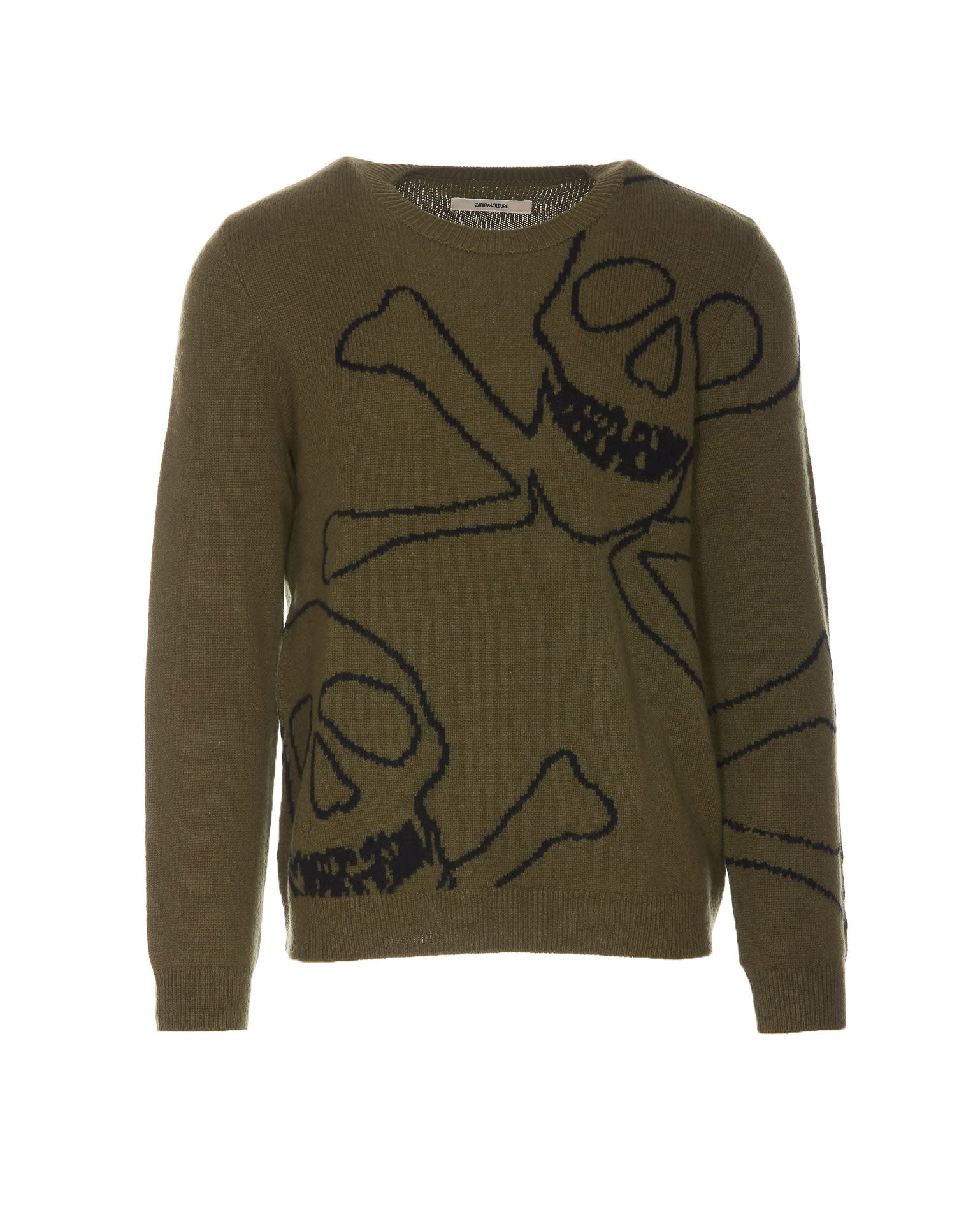 ZADIG & VOLTAIRE KENNEDY SKULL OUTLINE SWEATER
