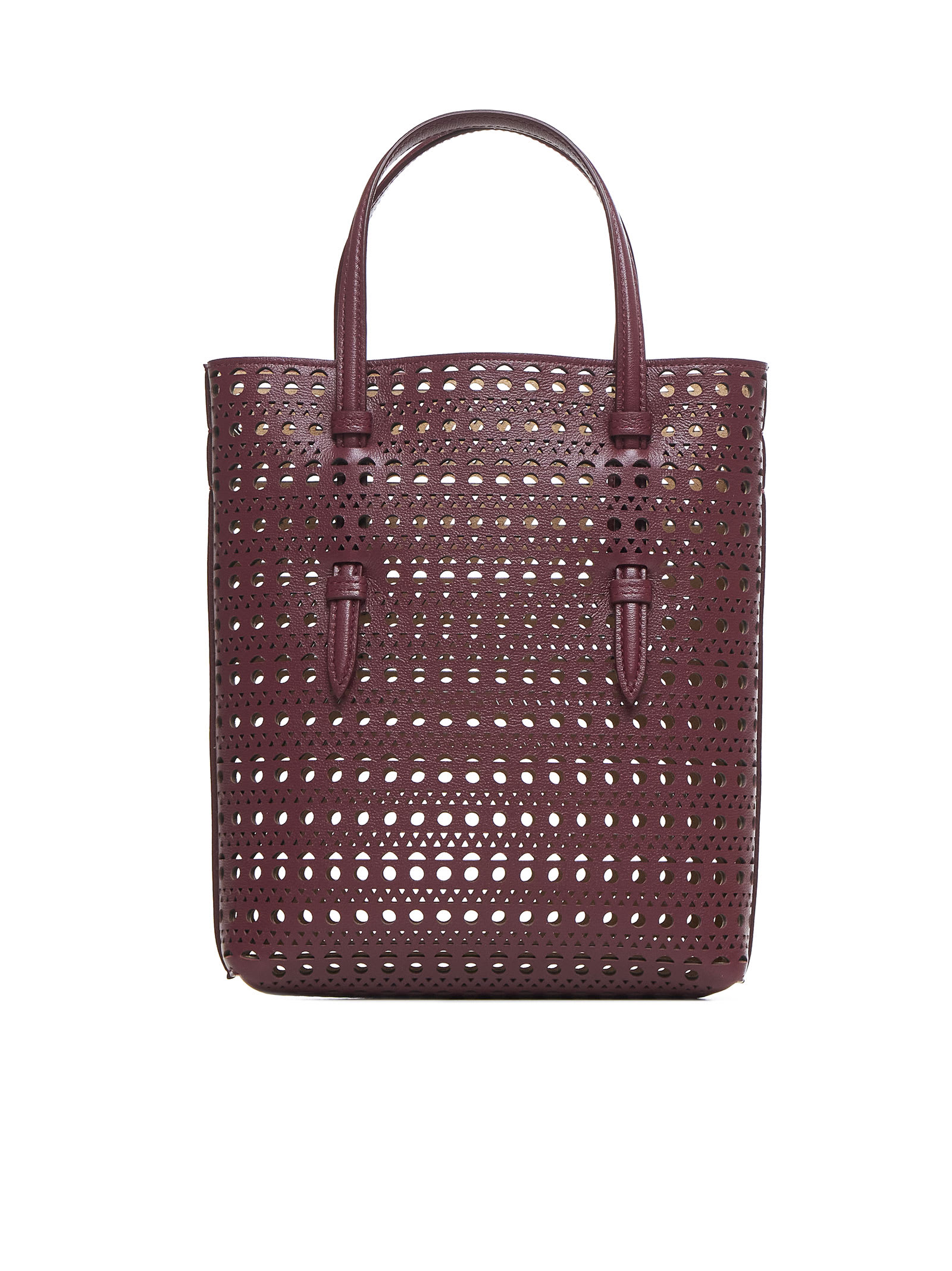 Shop Alaïa Tote In Rouge Grenat