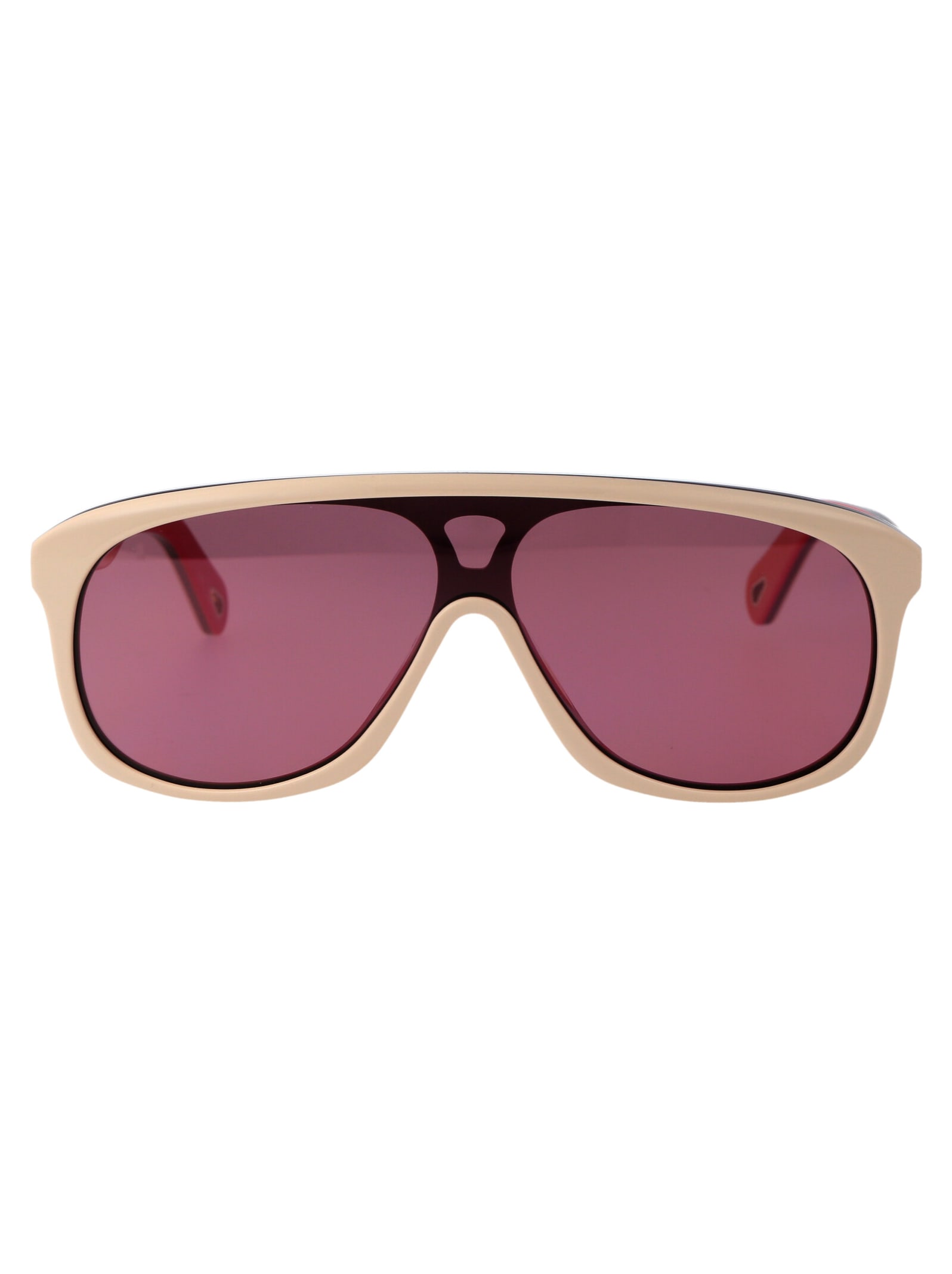 Shop Chloé Ch0212s Sunglasses In 005 Ivory Ivory Pink