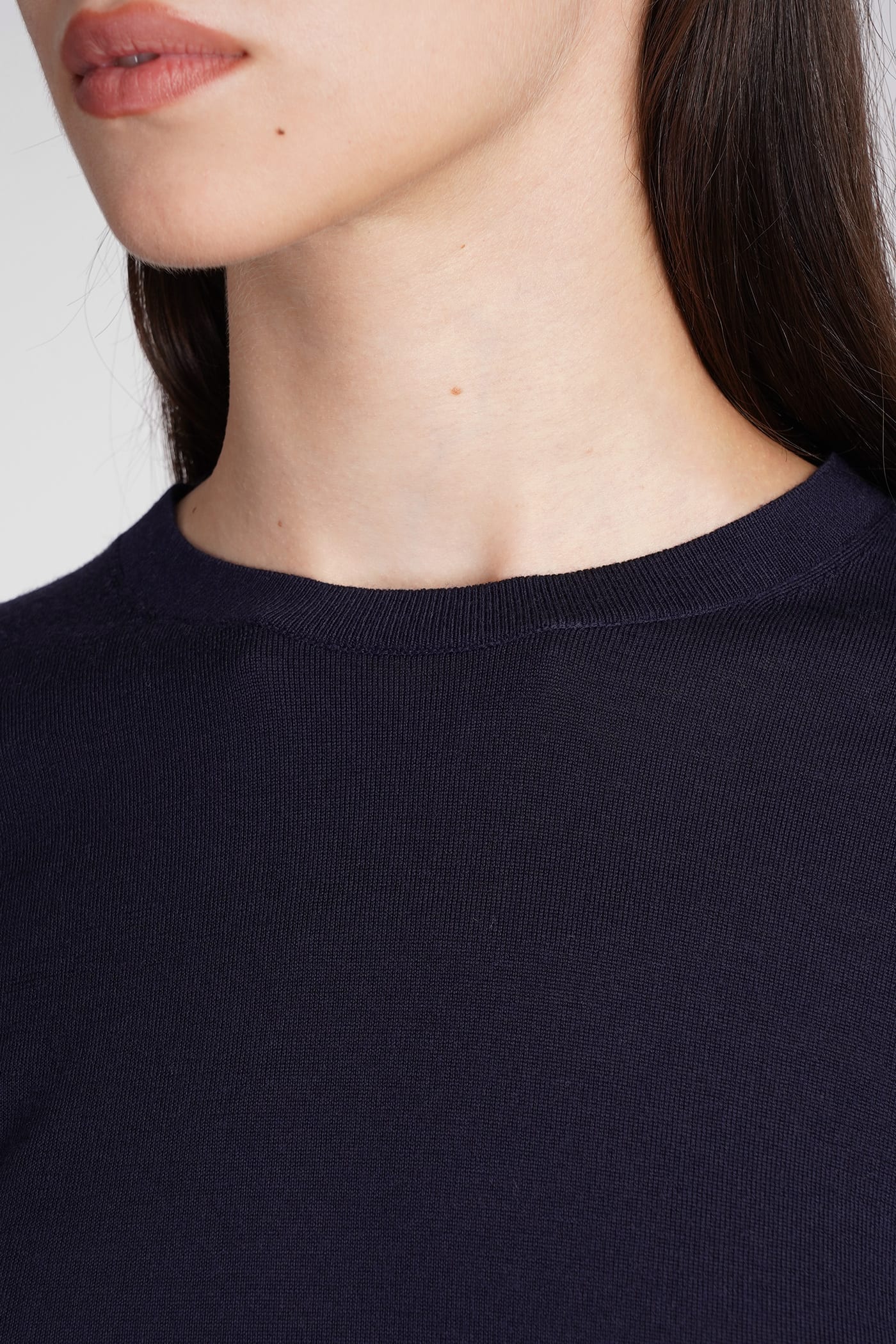 Shop Theory Knitwear In Blue Wool