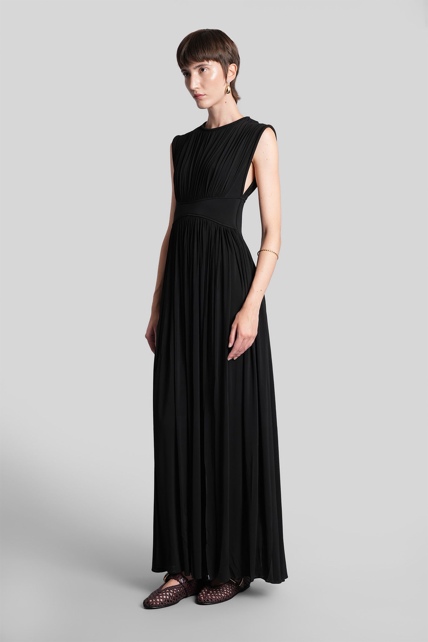 Zimmermann Hypnotic Column Dress In Black