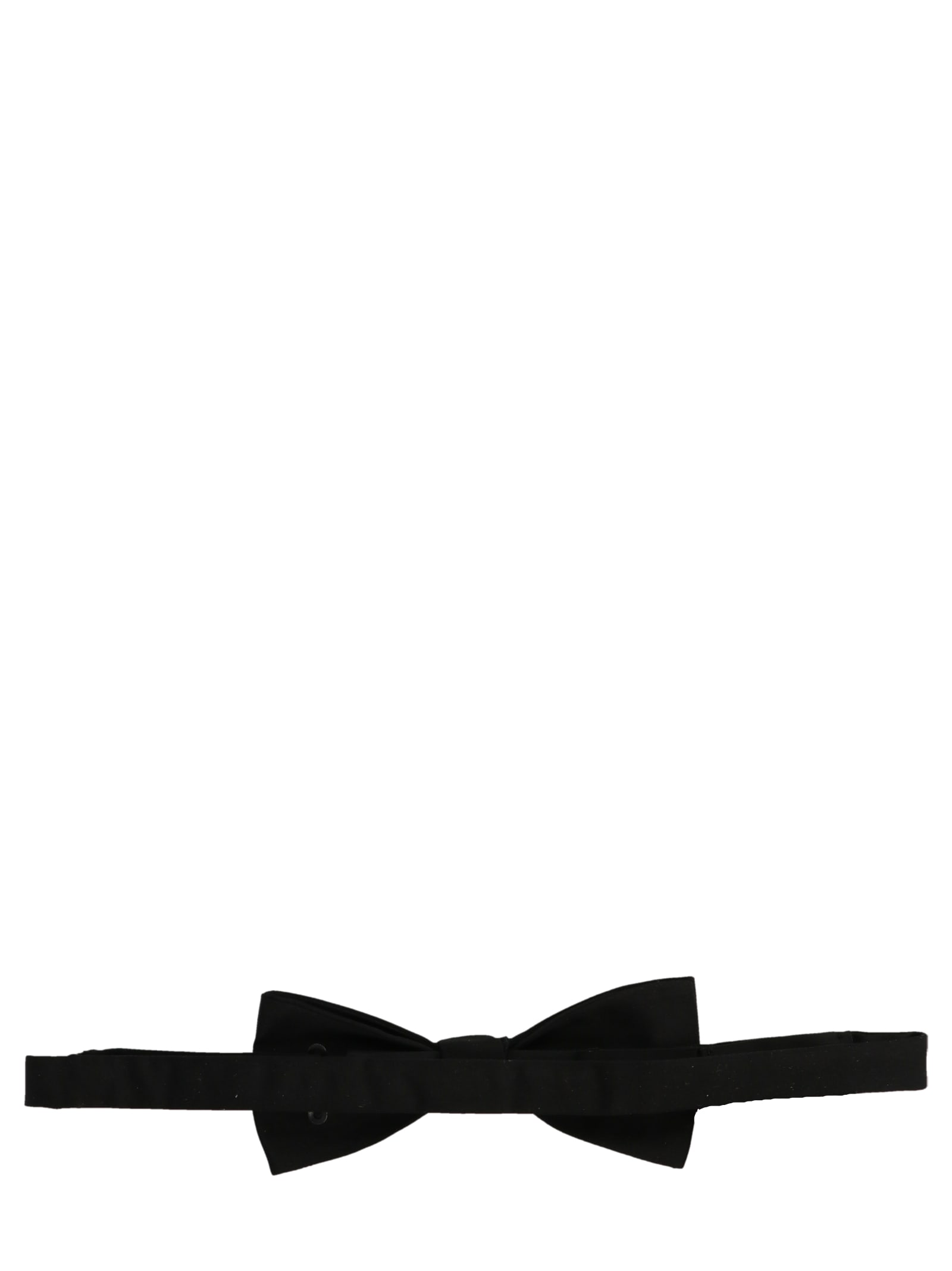 Saint Laurent Yves Bow Tie In Black