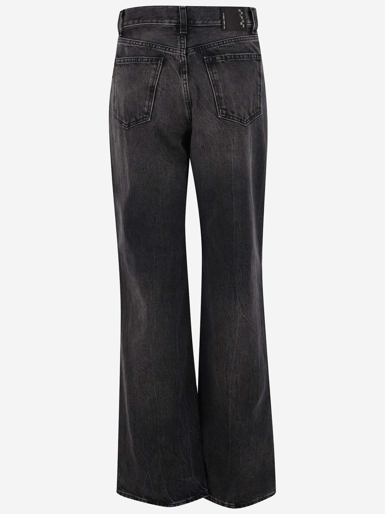 Shop Haikure Cotton Denim Jeans In Black