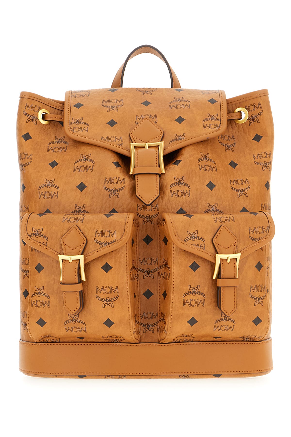 Printed Synthetic Leather Backpack