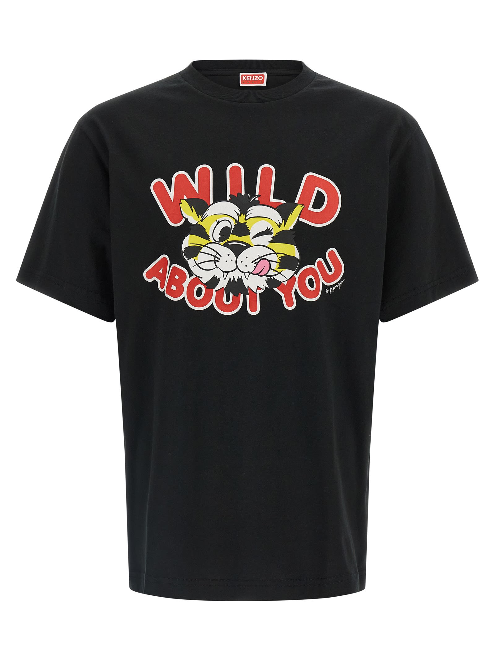 Kenzo Wild Tiger T-shirt In Black