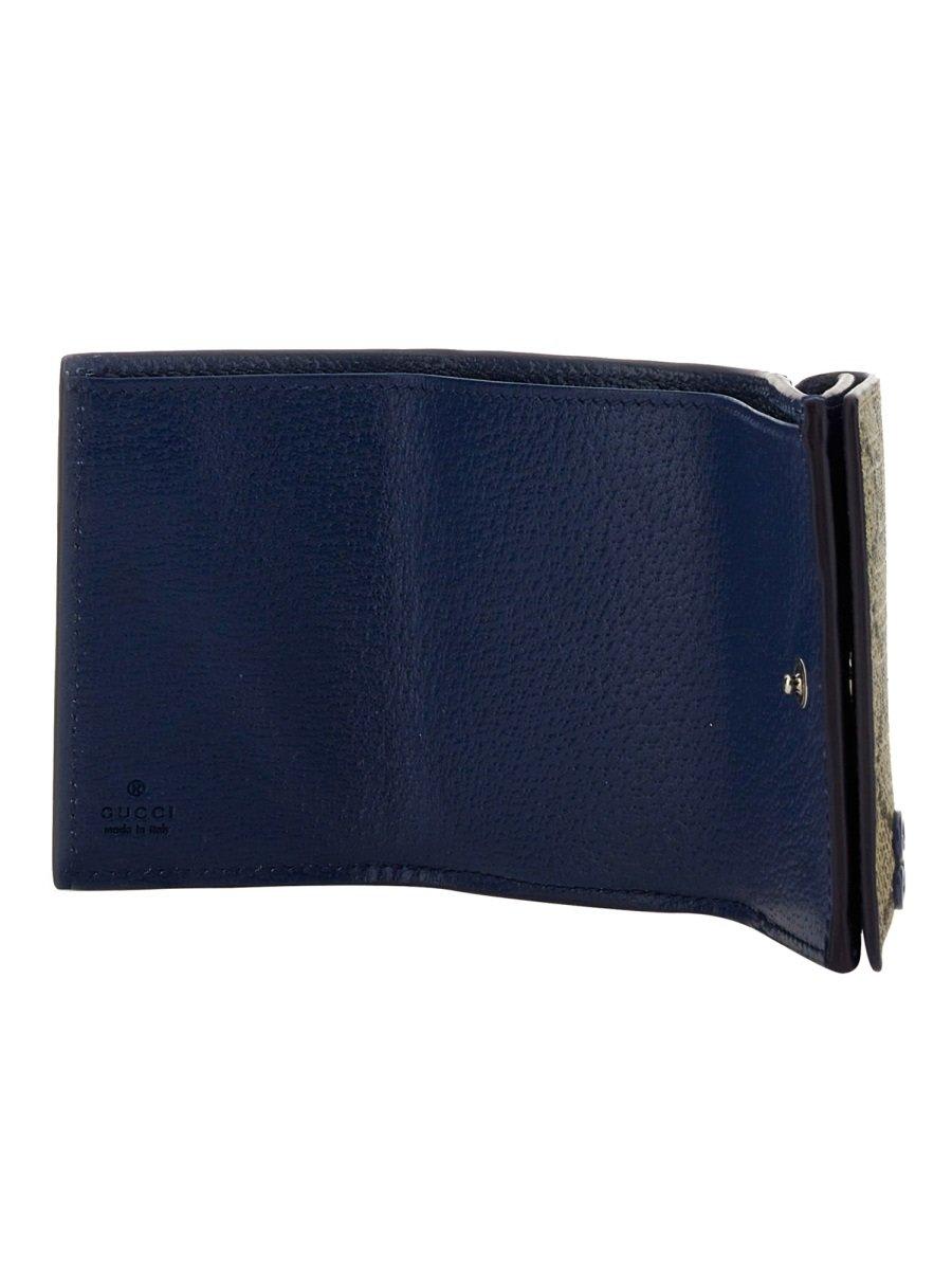 Shop Gucci Gg Detailed Mini Wallet In Royale