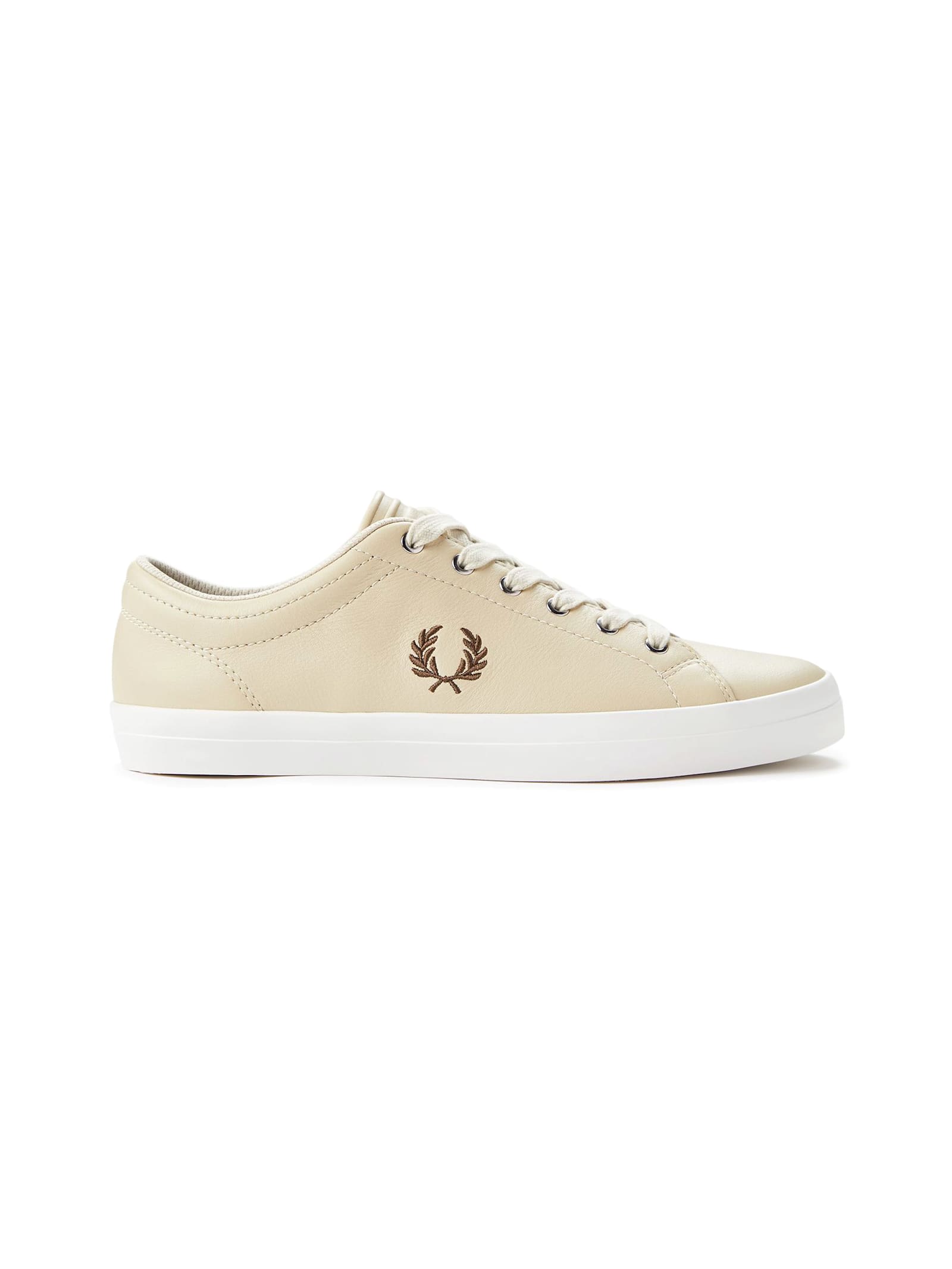 Fred Perry Leather Sneakers With Logo Embroidery