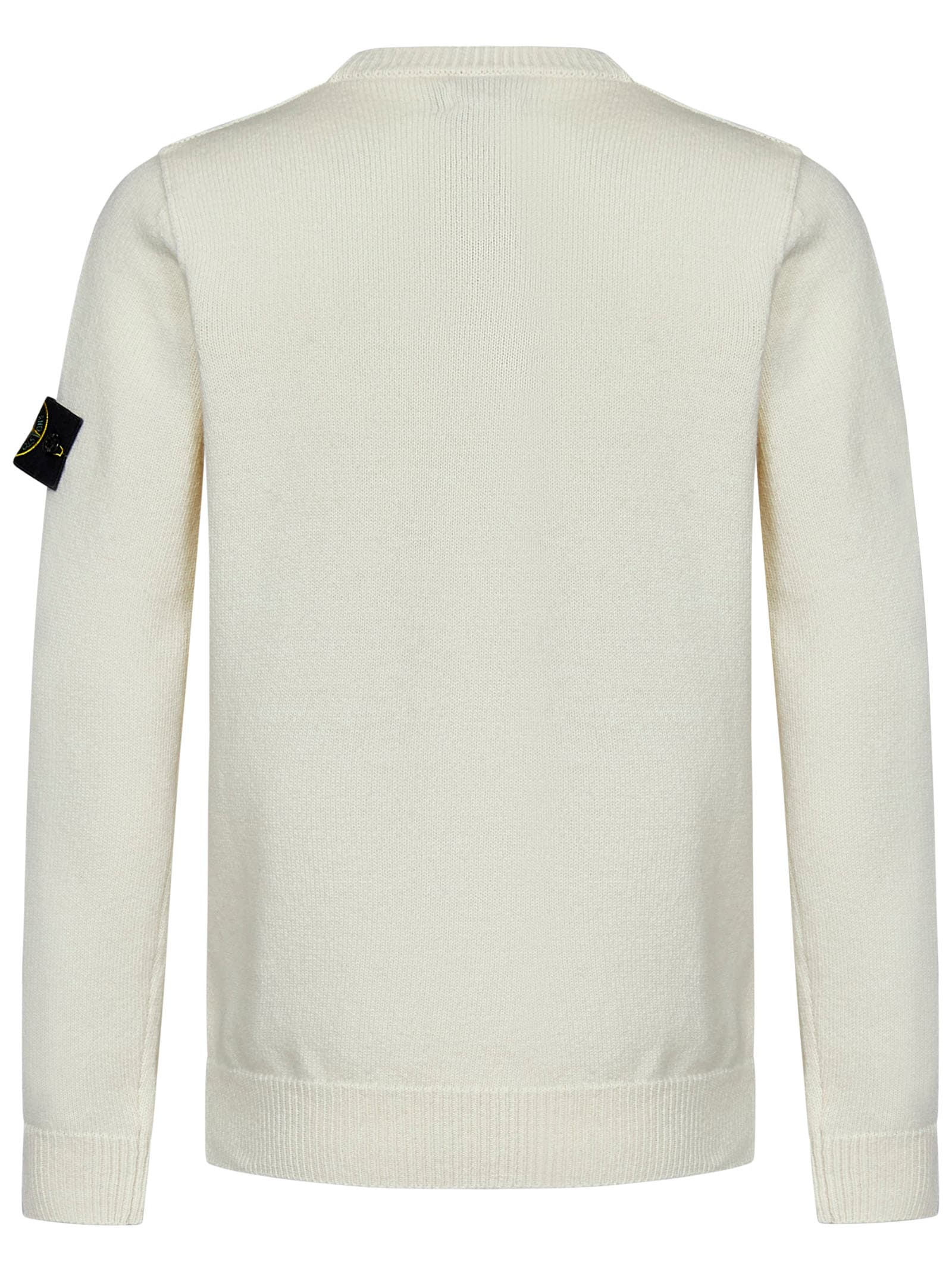 Shop Stone Island Sweater In White