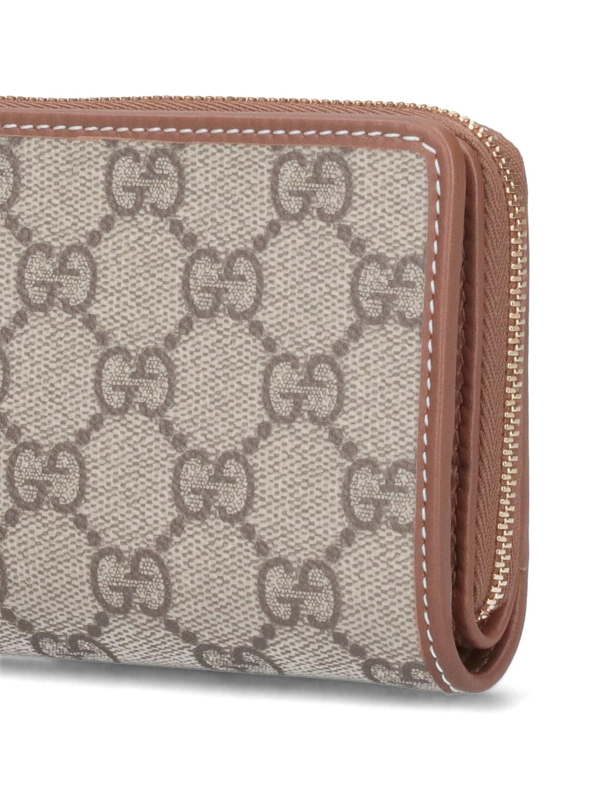 Gucci Mini Wallet Gg Emblem In Gray