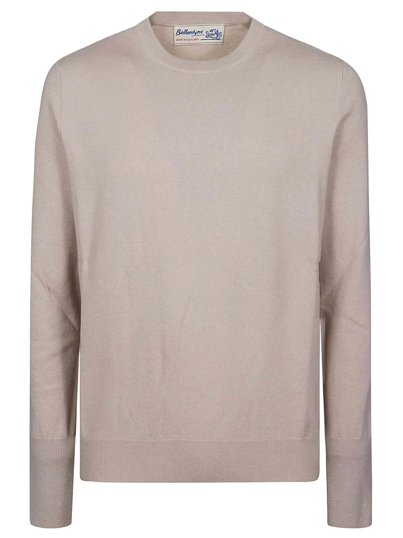 Shop Ballantyne Plain Sweater In Silk Rain