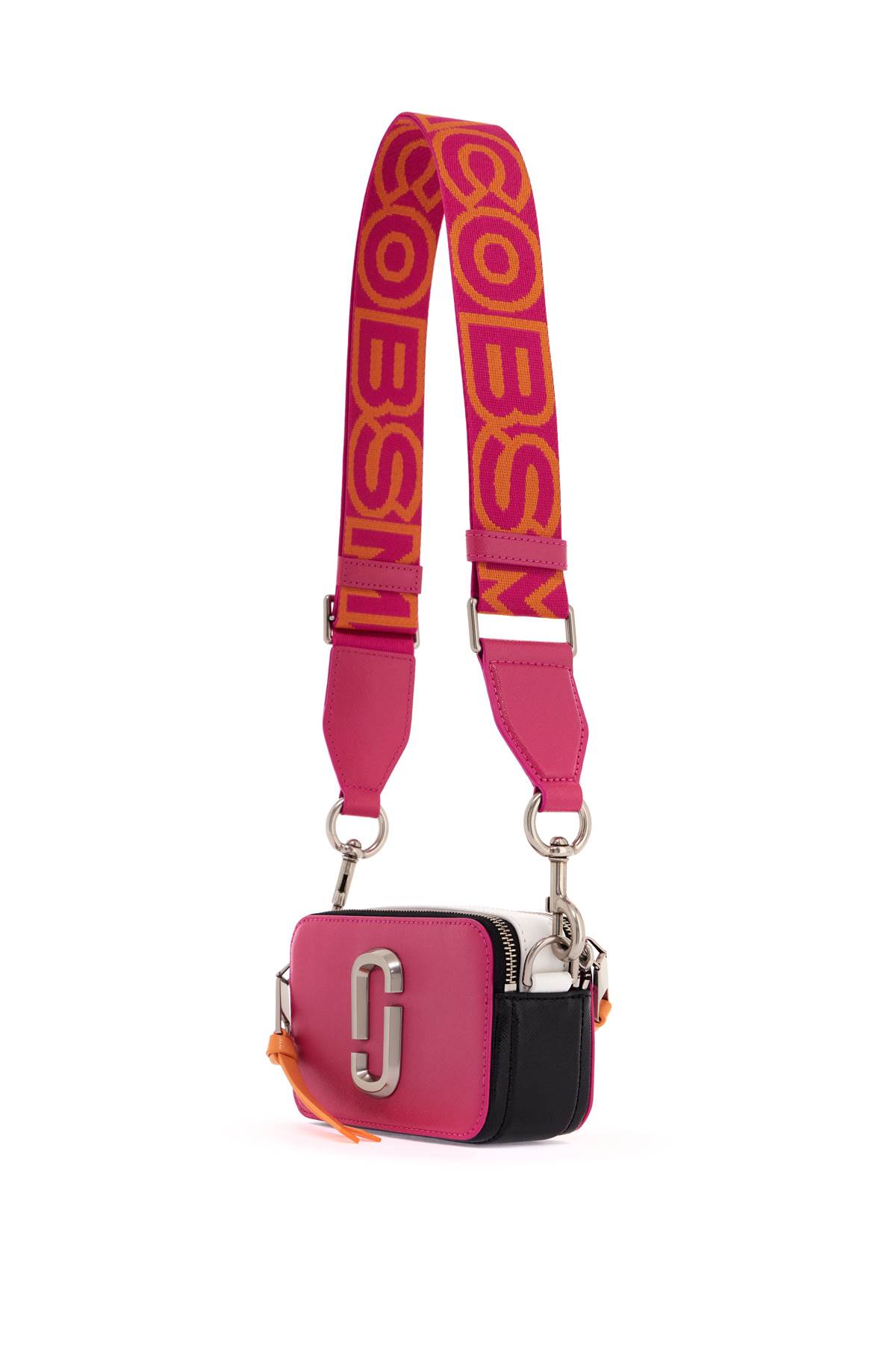 Shop Marc Jacobs The Snapshot Camera Bag In Hot Pink Multi (fuchsia)