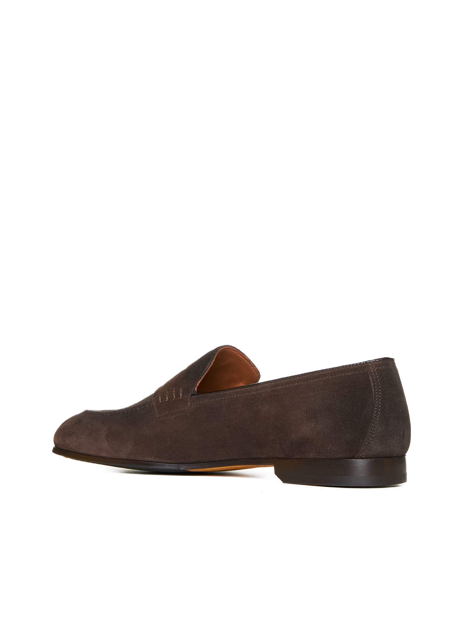 Shop Doucal's Loafers In Terre + F.do T.moro