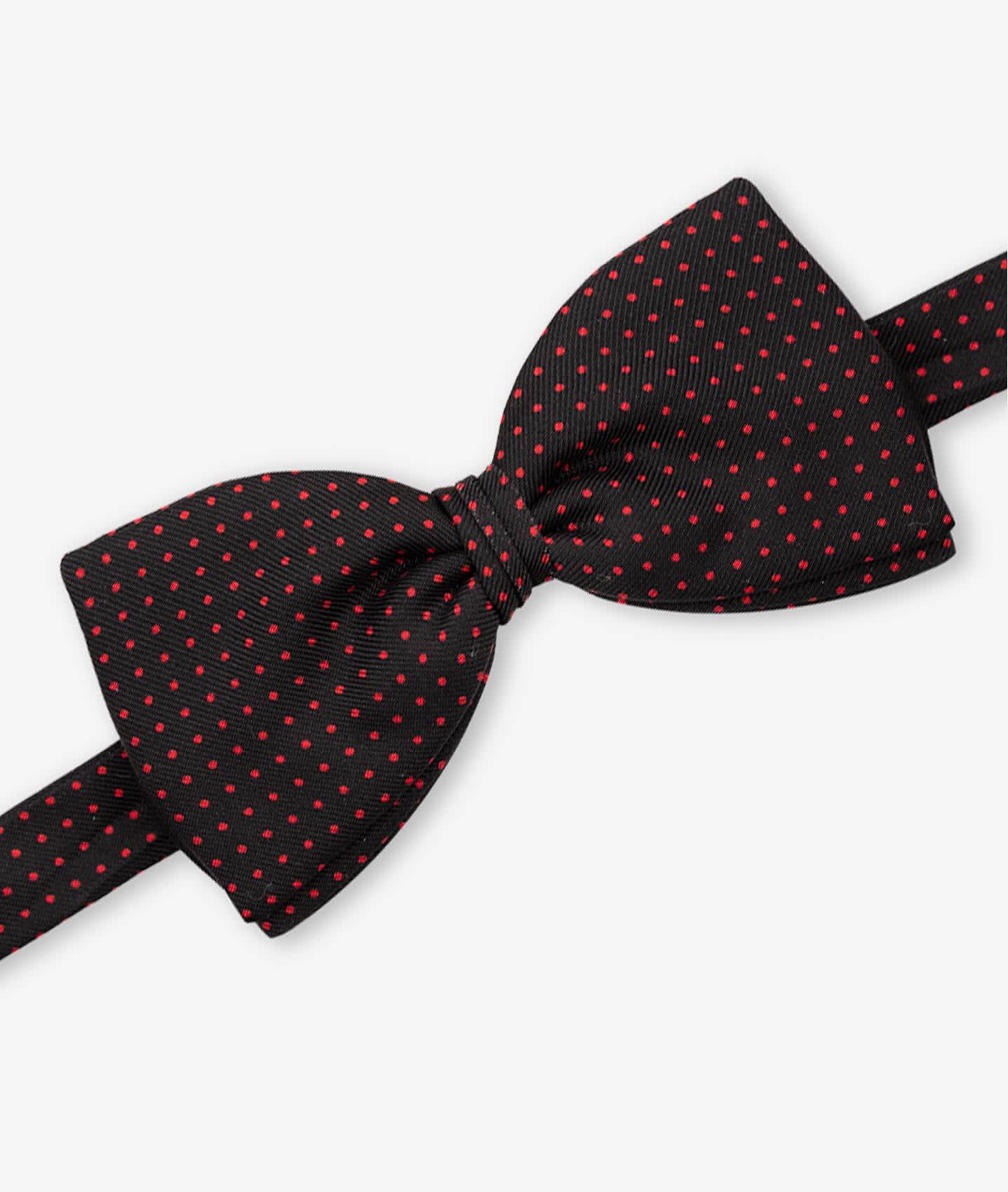 Shop Larusmiani Bow Tie Pois Tie In Red