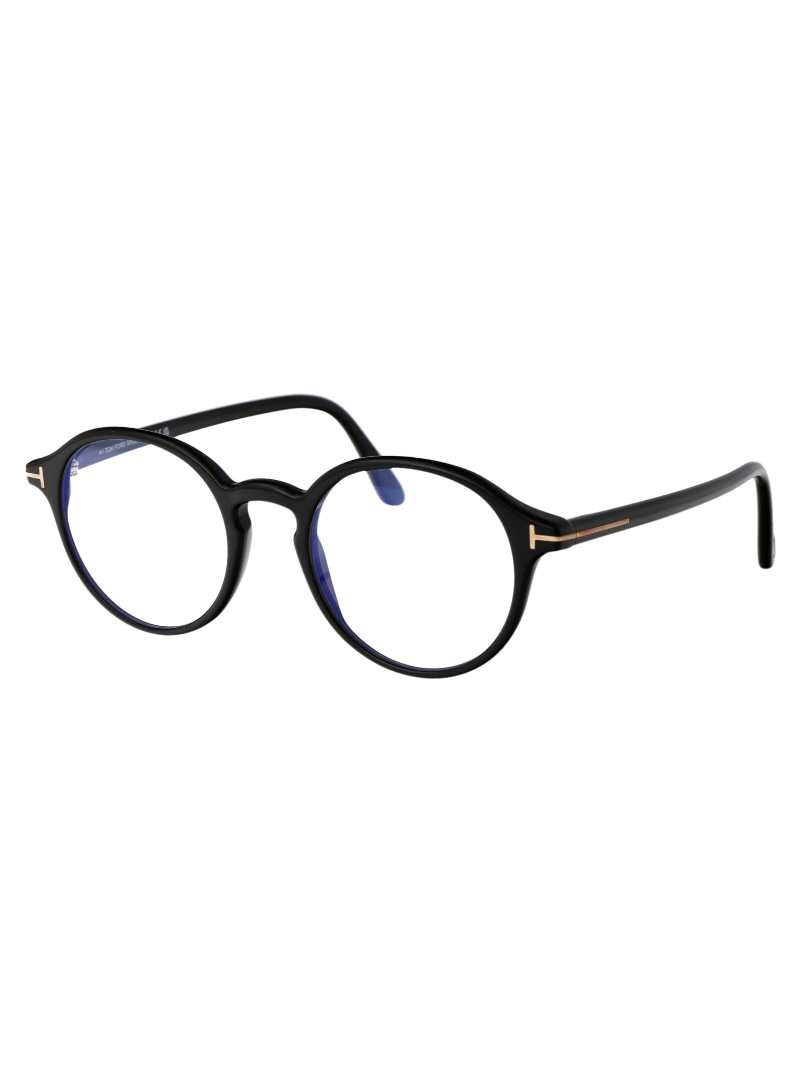 Shop Tom Ford Ft5867-b Glasses In 001 Nero Lucido