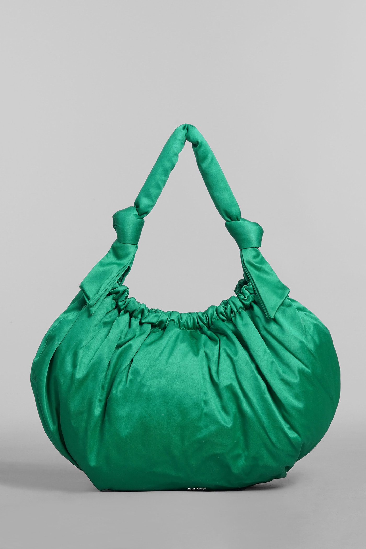 Ganni Tote In Green Polyester