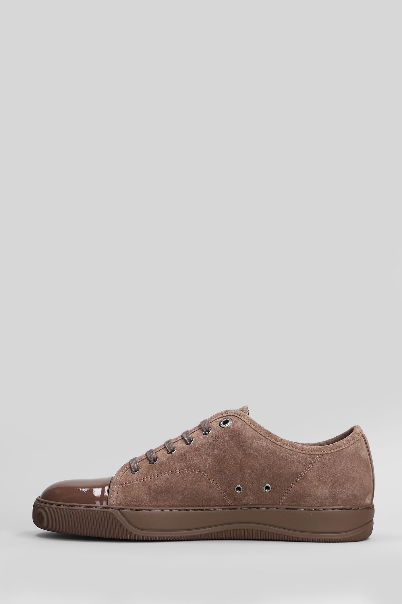Lanvin Dbb1 Sneakers In Brown Suede In Brown