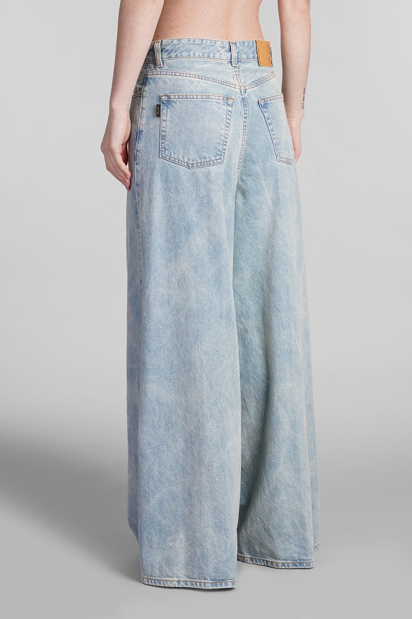 Shop Haikure Big Bethany Jeans In Blue Cotton