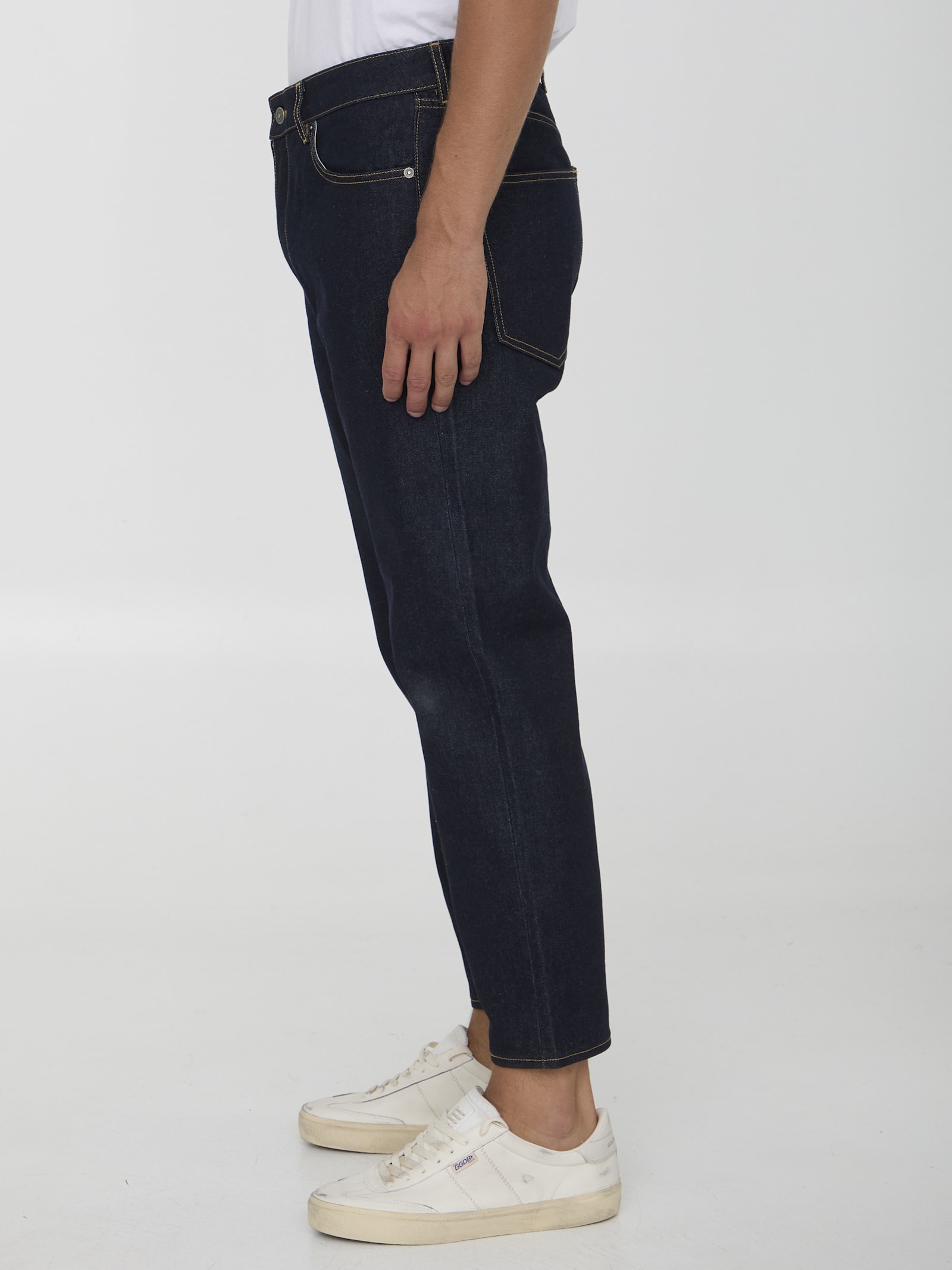 Shop Golden Goose Happy Jeans In Blue