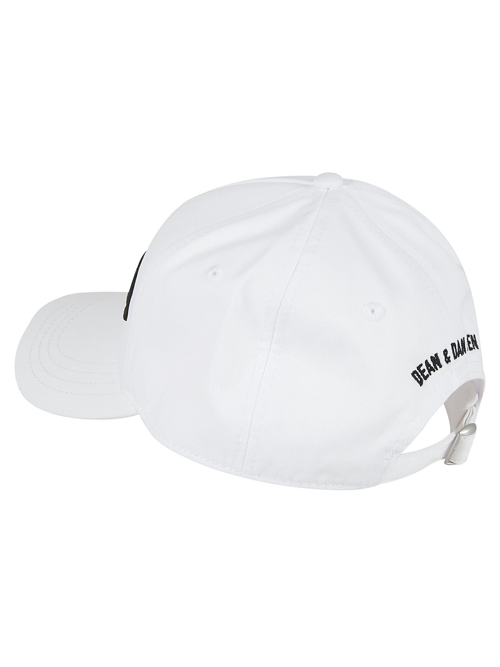 Shop Dsquared2 Logo Baseball Cap In White/black