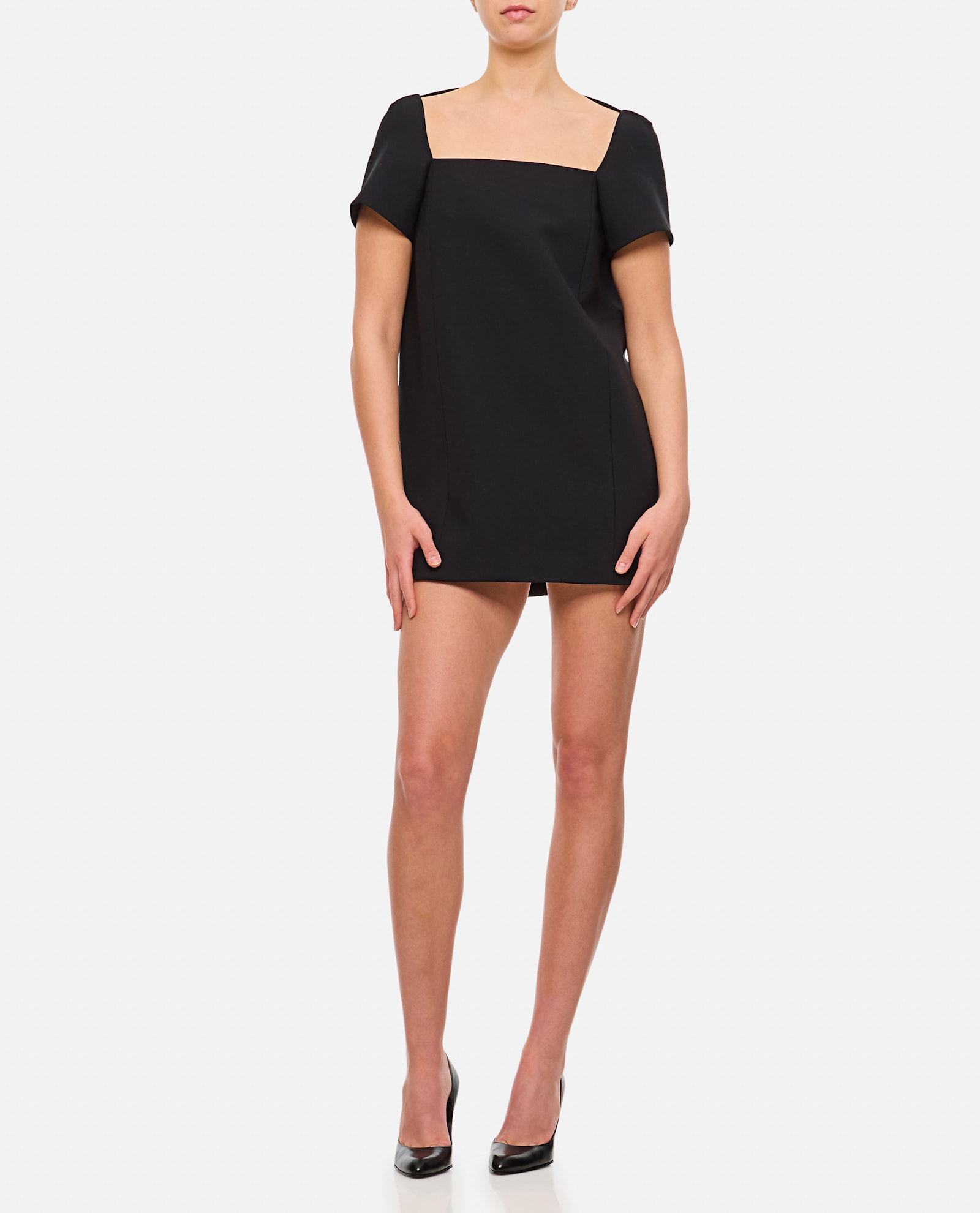 Khaite Benji Mini Dress In Black