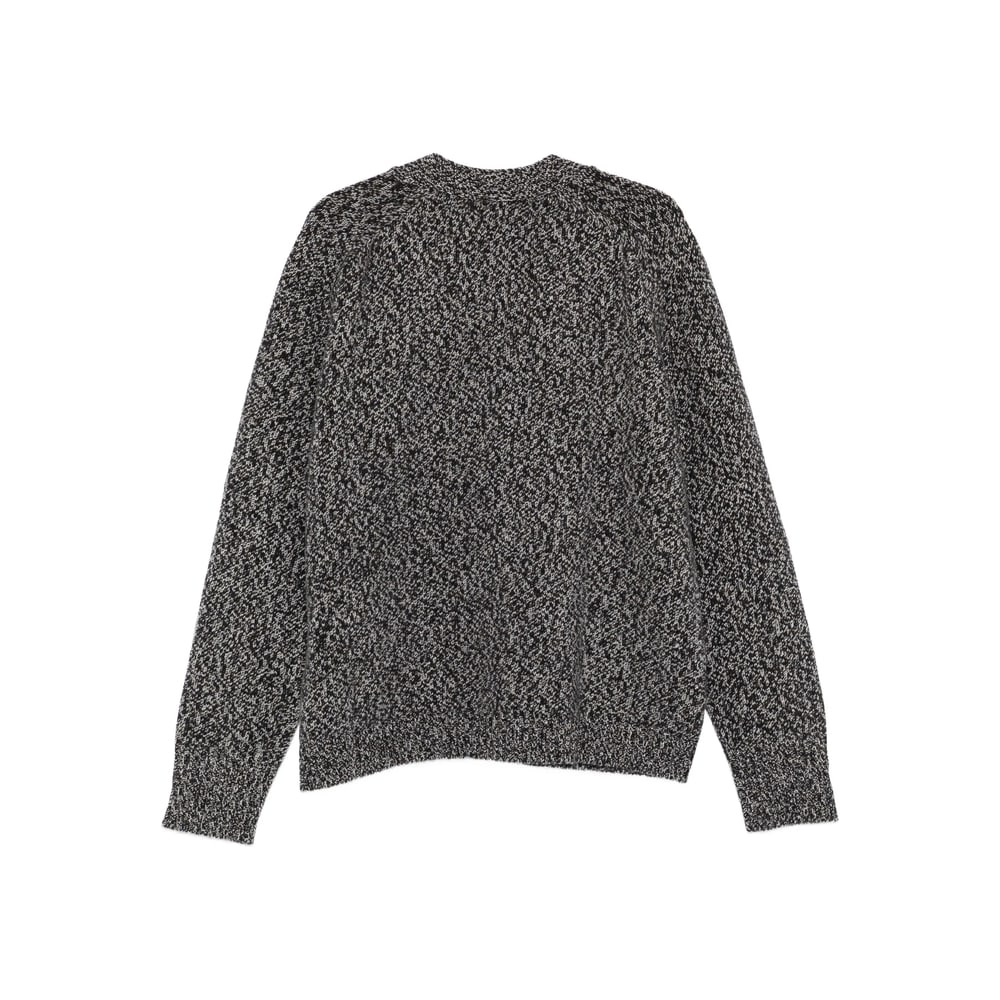 Studio Nicholson V-neck Long Sleeve Cardigan Pockets In Gray