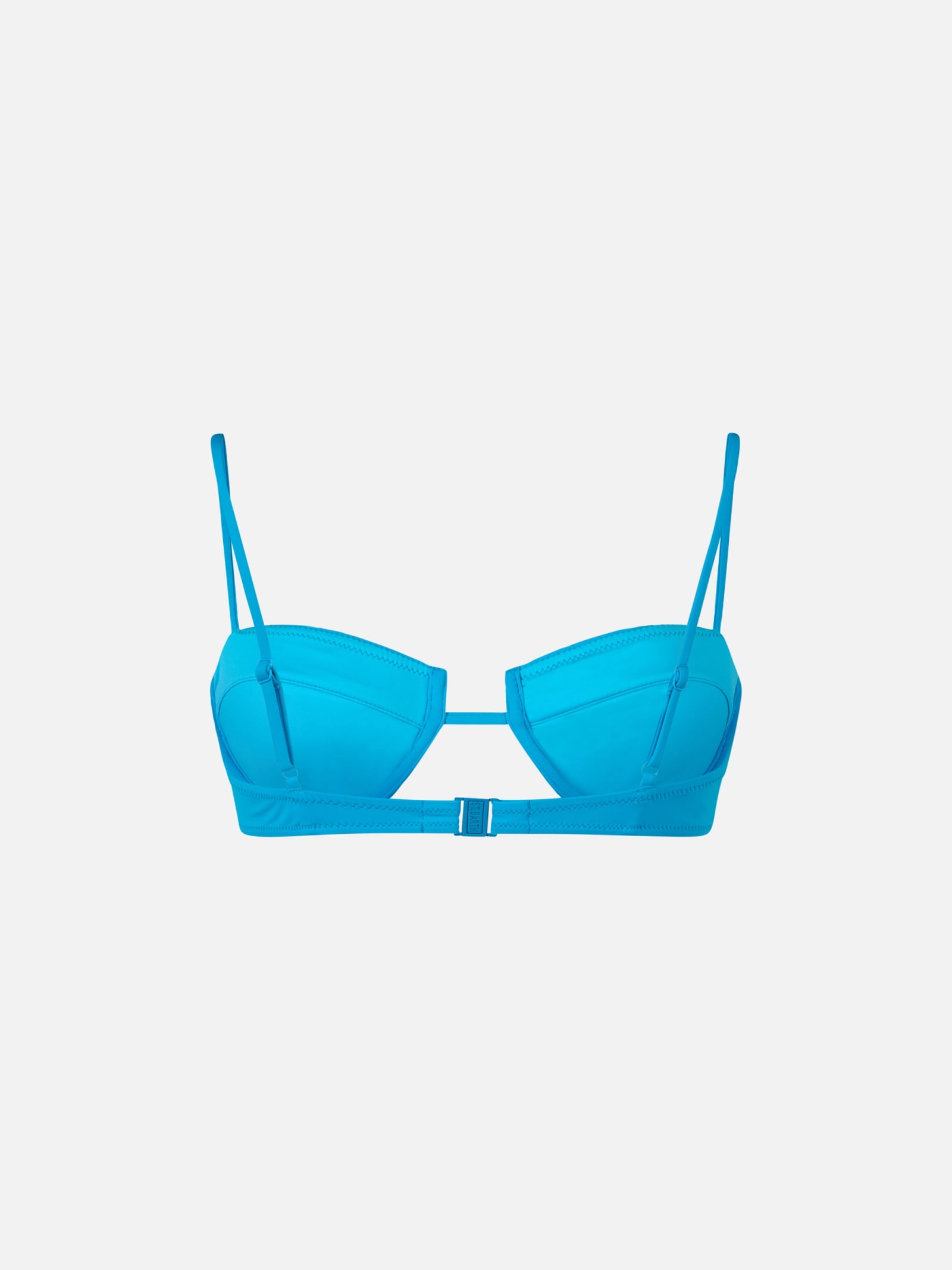 Mc2 Saint Barth Turquoise Underwired Bralette Top Salina In Sky