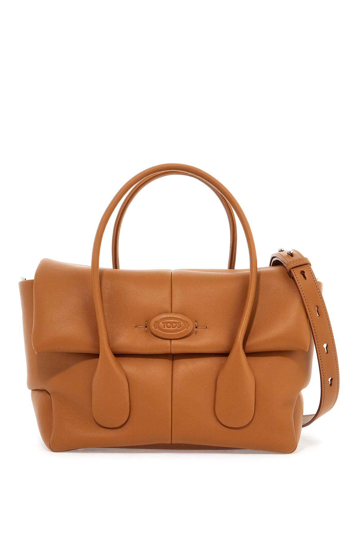 Shop Tod's Reverse Di Bag Handbag In Cuoio (brown)